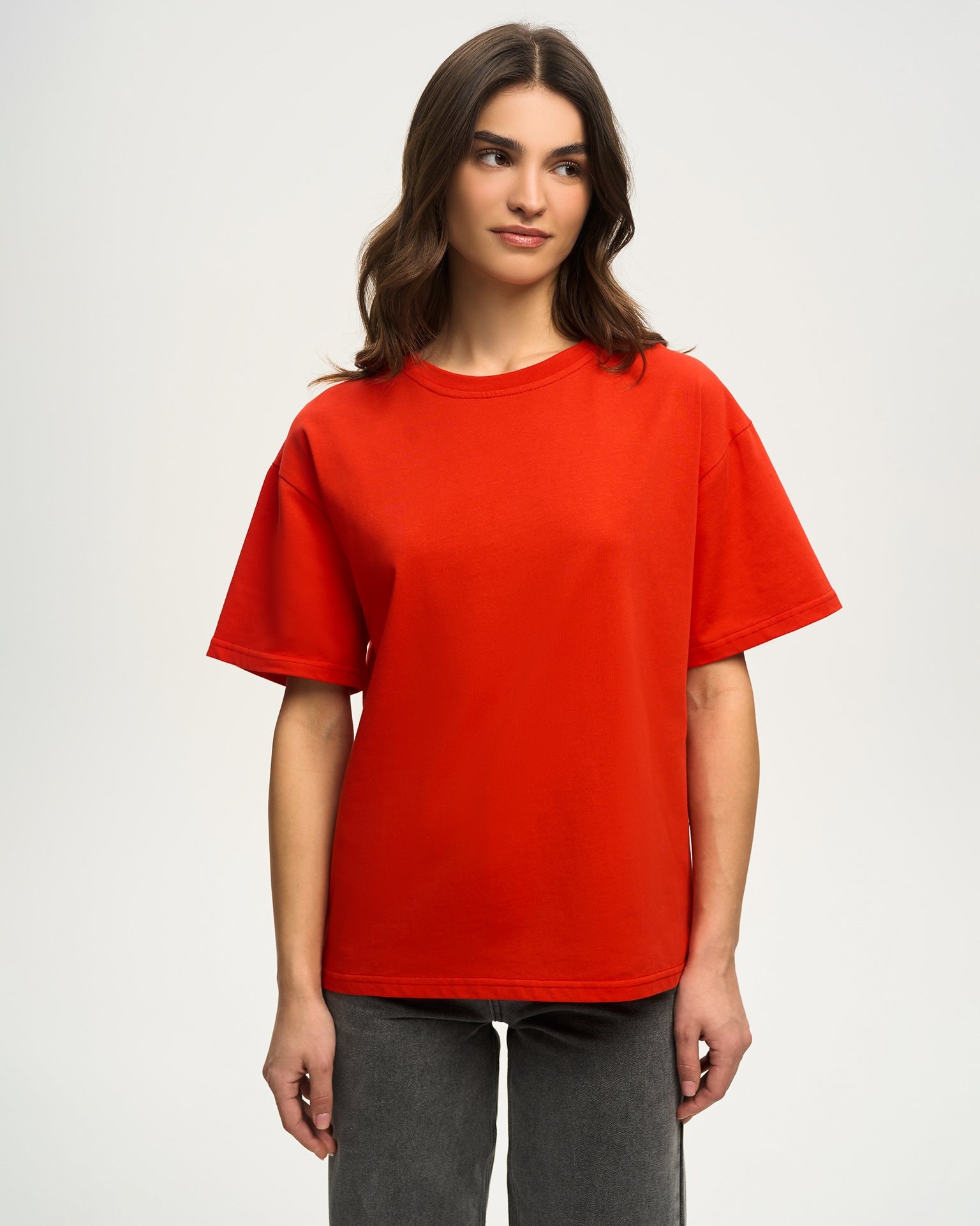 Basic red T-shirt, Red — photo 5