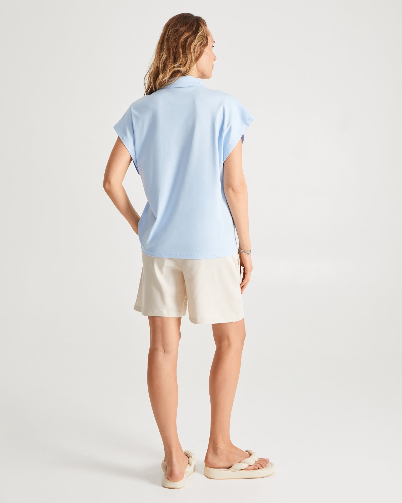 Oversized shirt, Light Blue — photo 4
