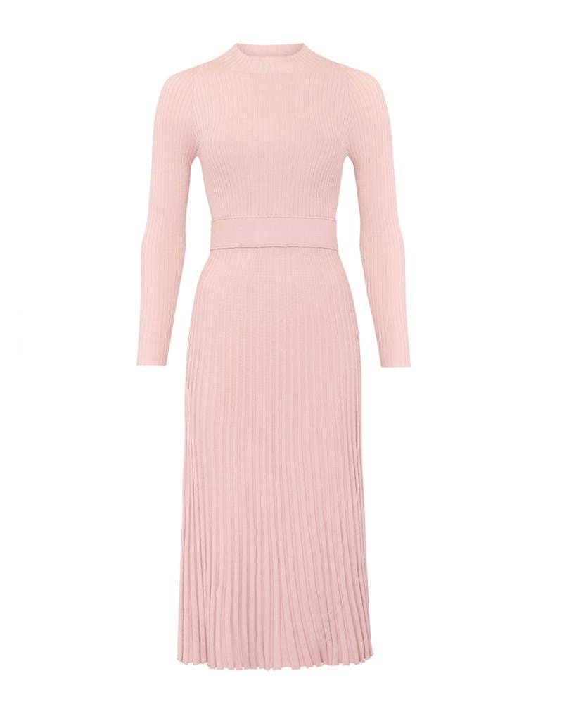 Knitted dress in pink, Pink — photo 2