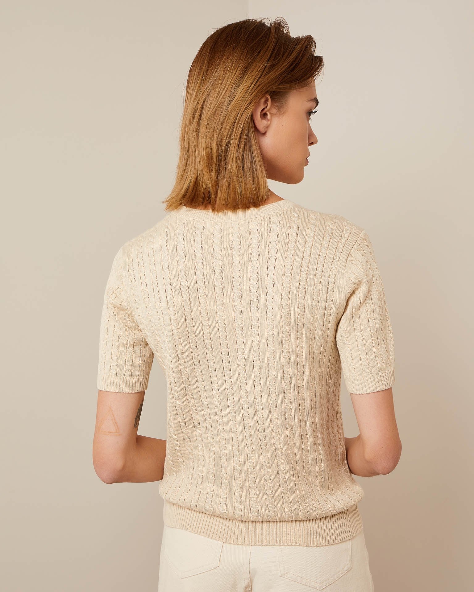 Light beige jumper, Light Beige — photo 3