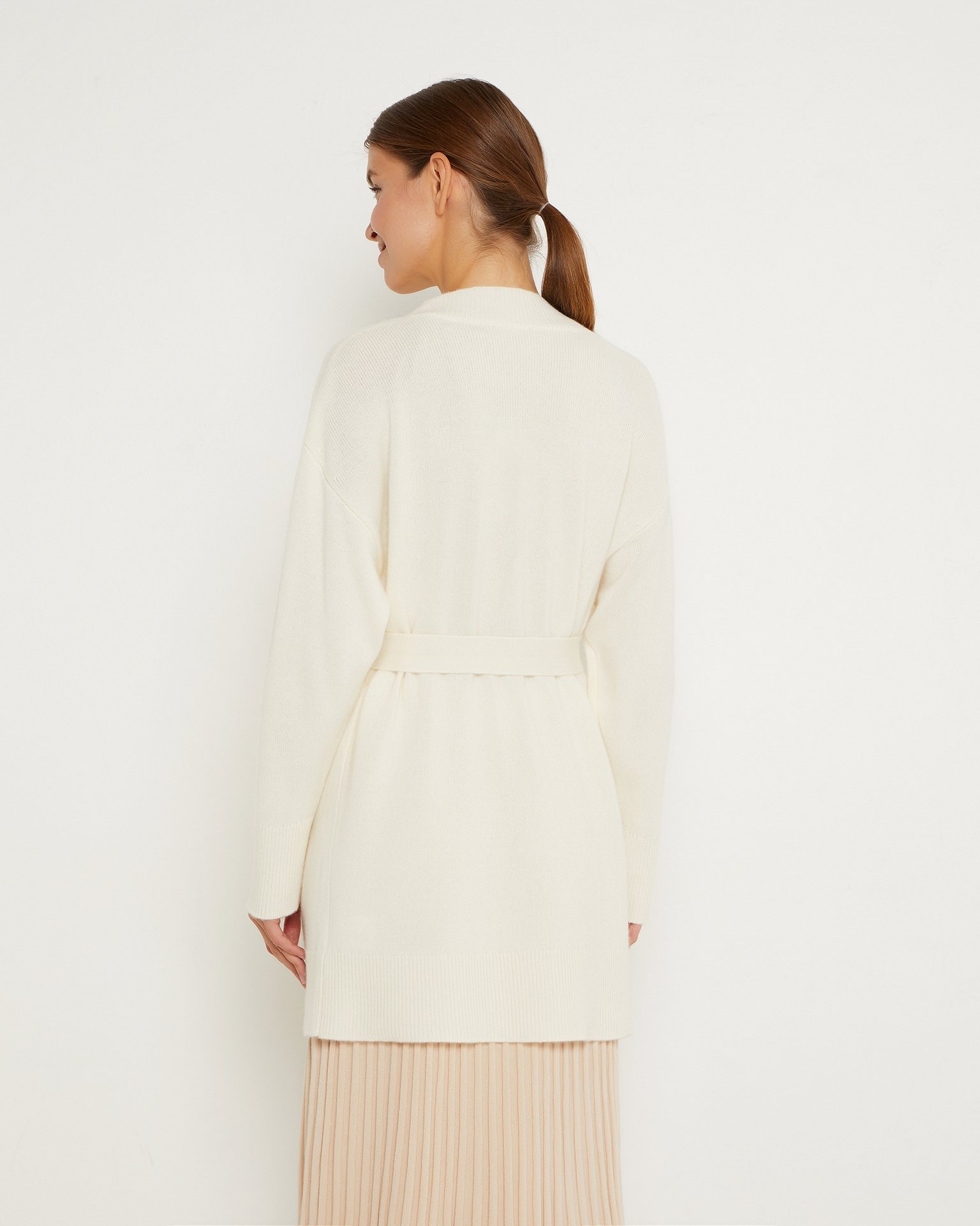 Relaxed-Fit Cardigan, Milk. — photo 4