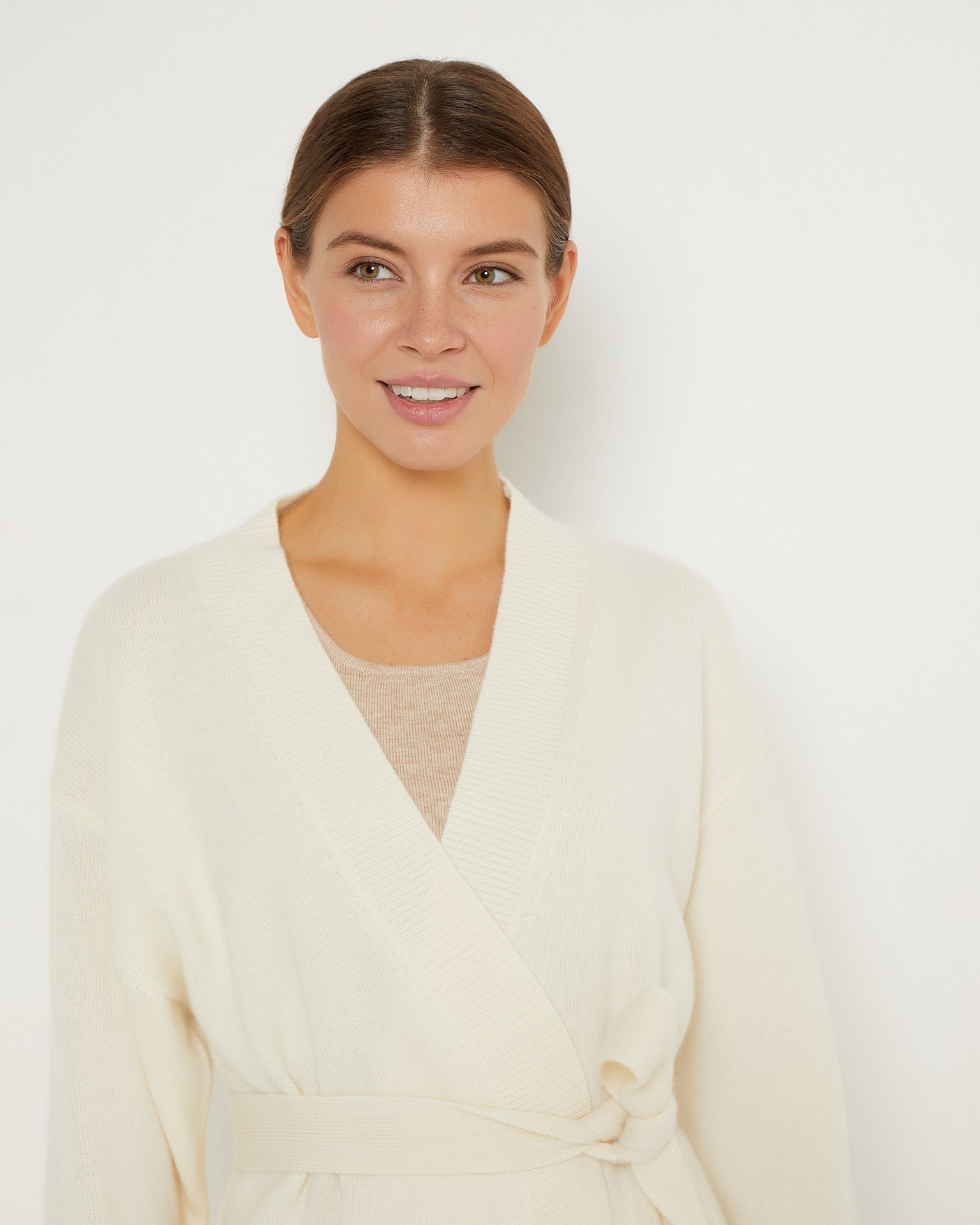 Relaxed-Fit Cardigan, Milk. — photo 5