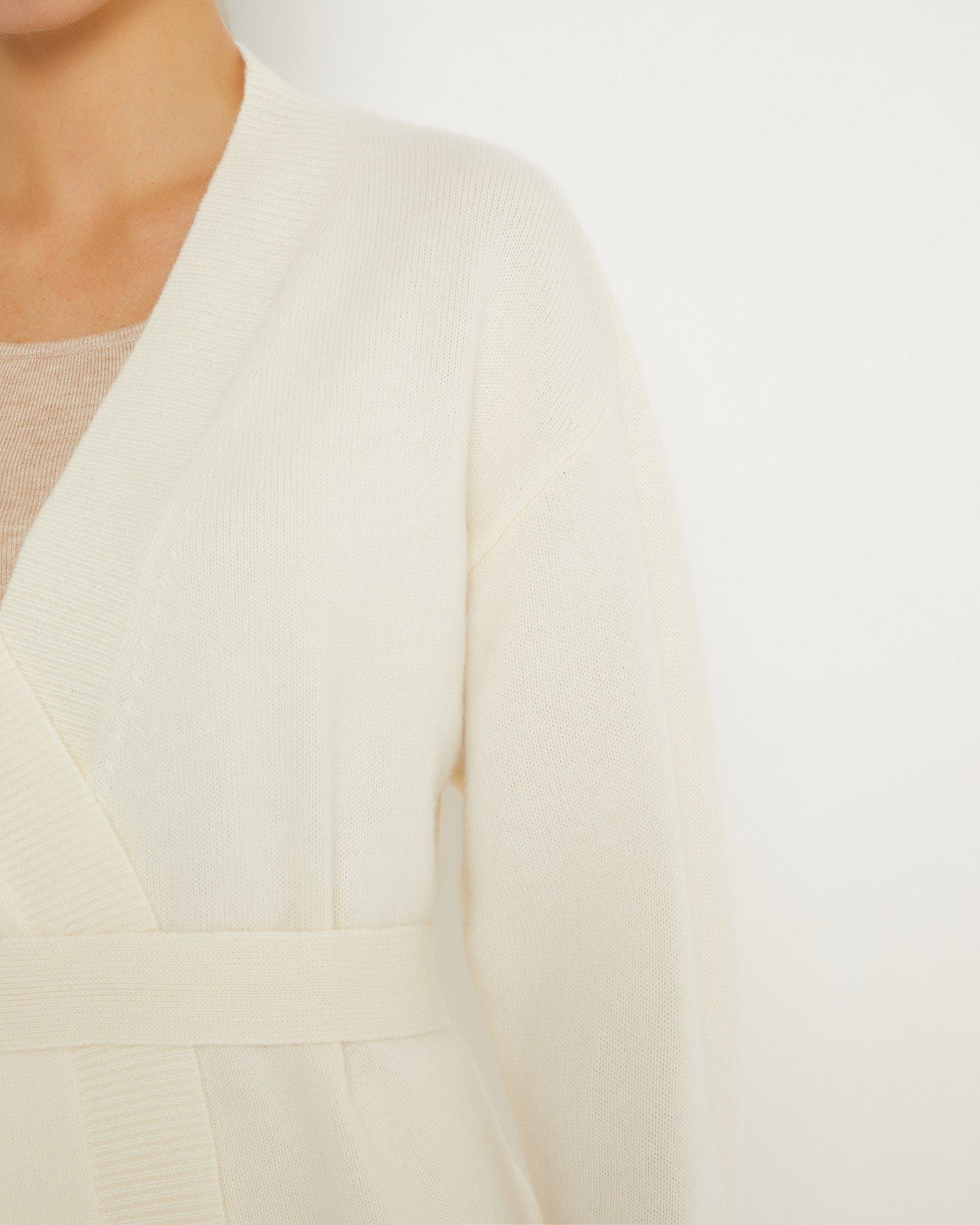 Relaxed-Fit Cardigan, Milk. — photo 6