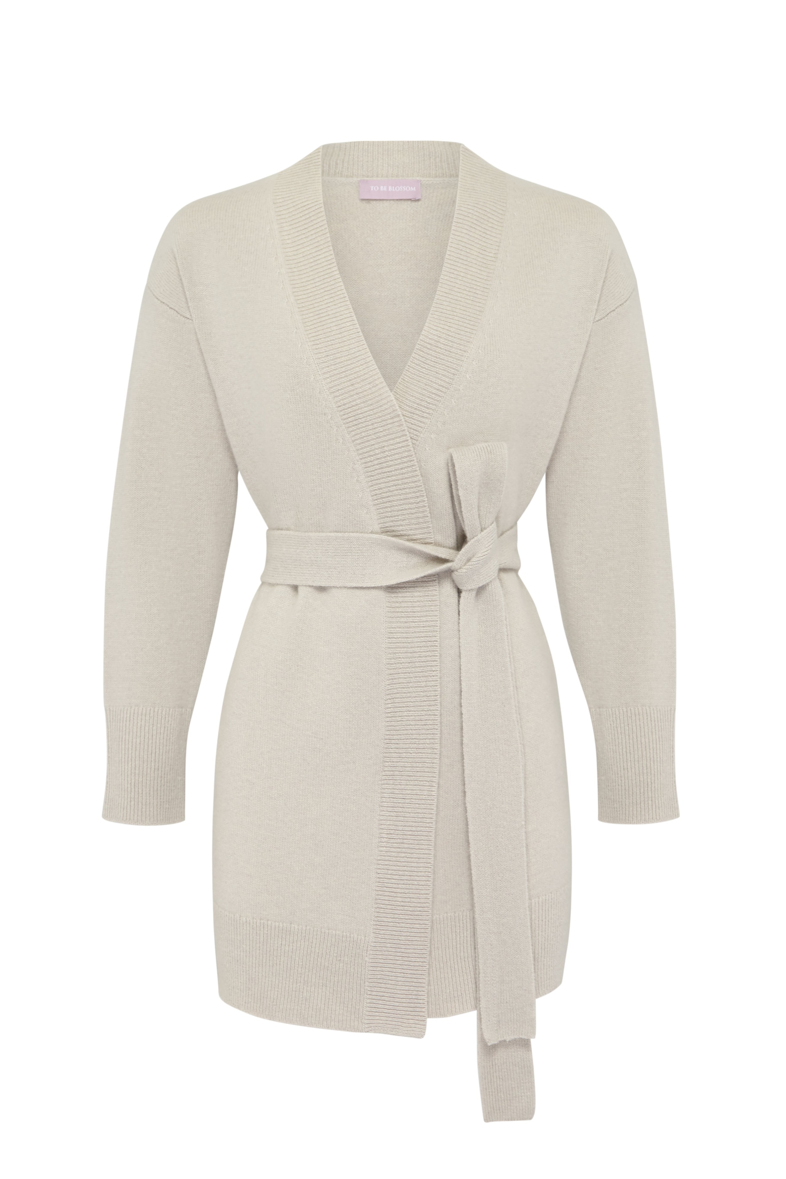 Wool and cashmere cardigan, Beige