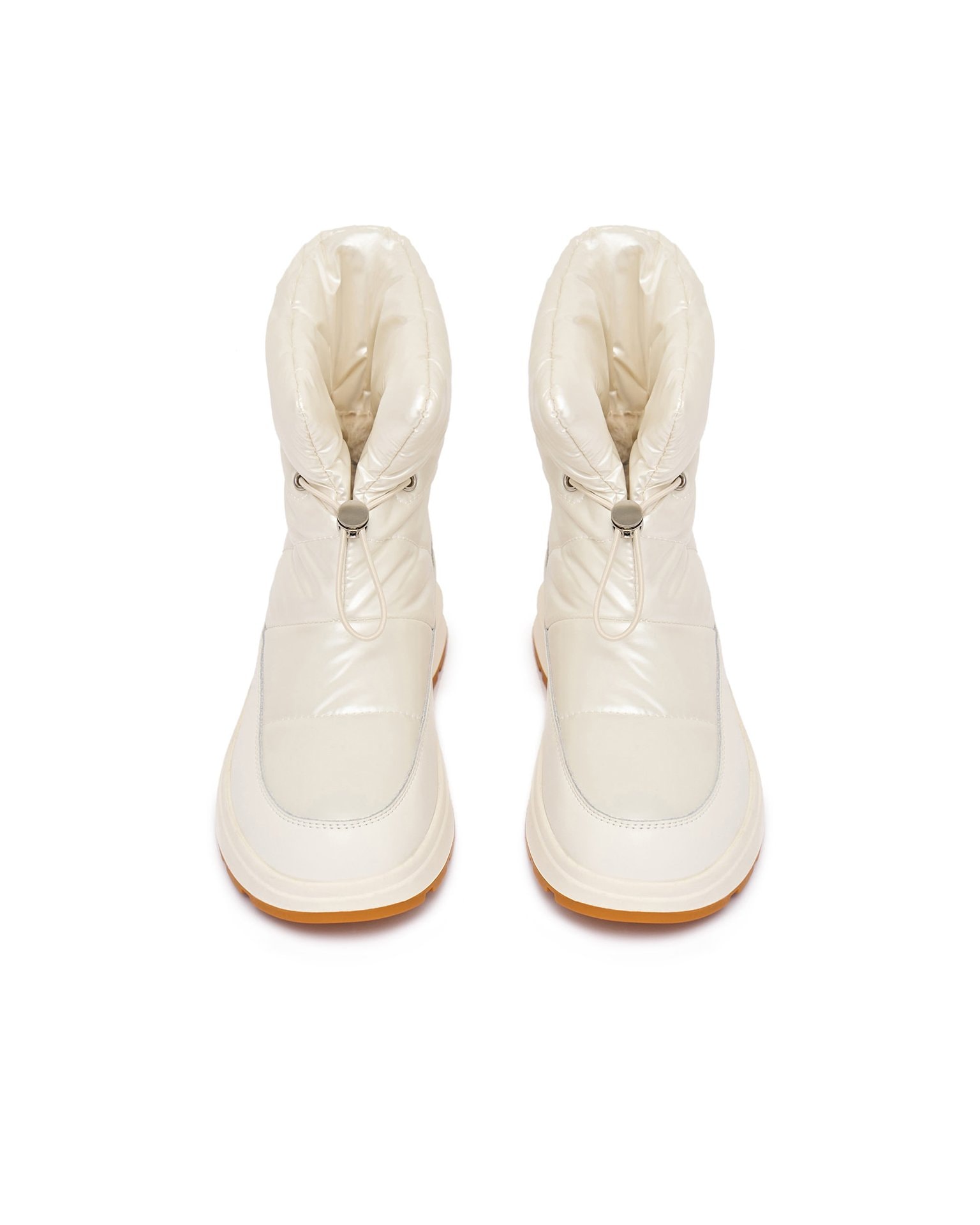 Milk-coloured puffer boots, Milky — photo 2