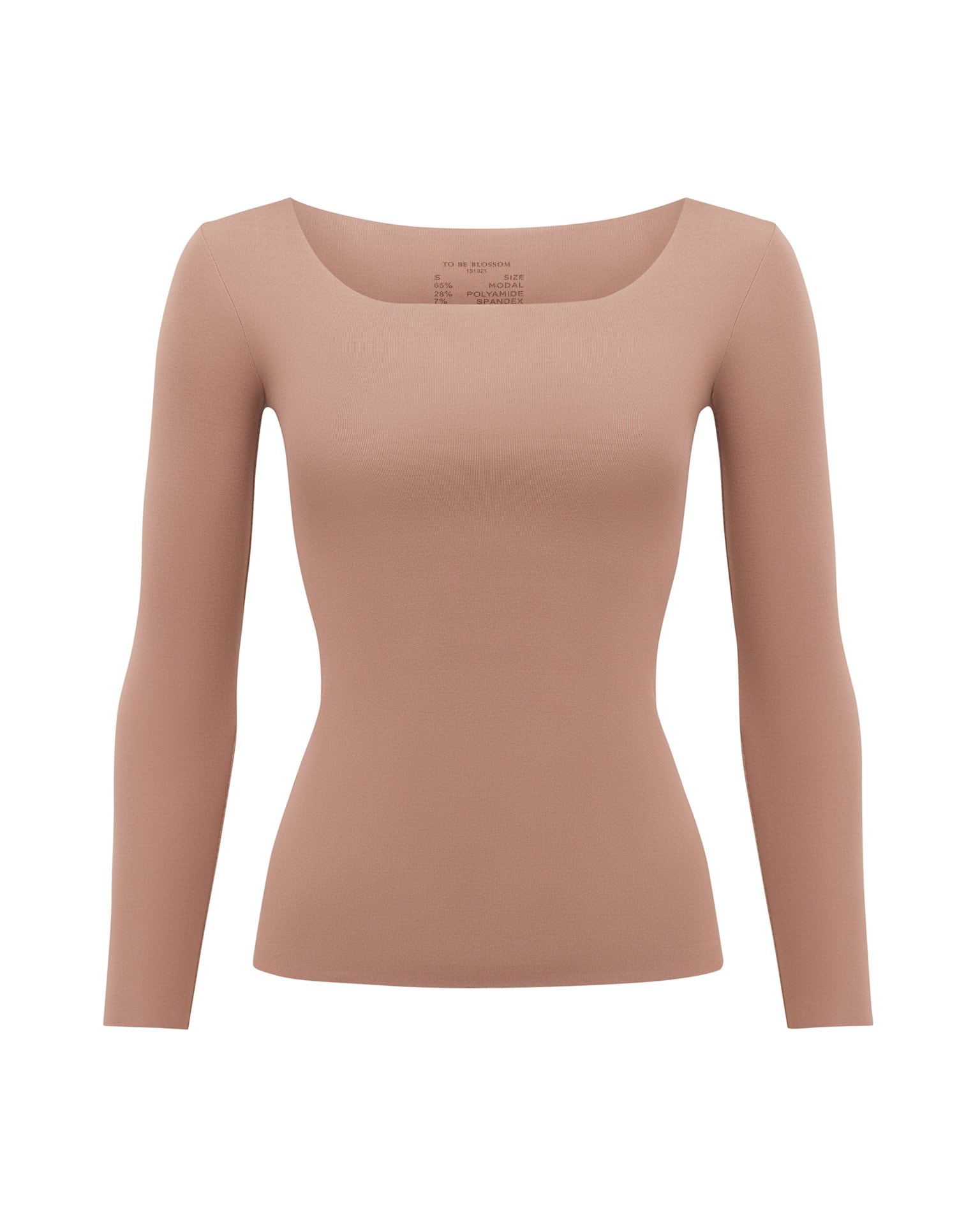 Modal long sleeve, Brown — photo 6