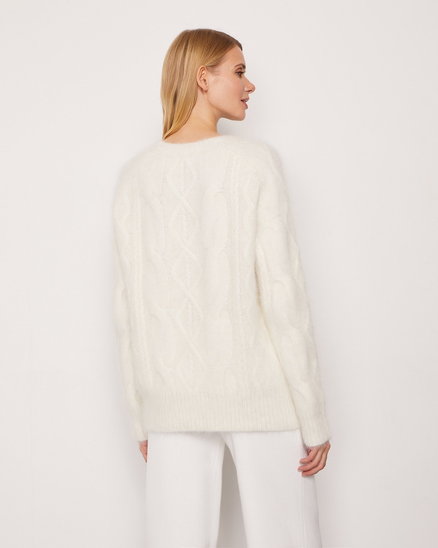 Jumper made from angora wool, Milky — photo 3