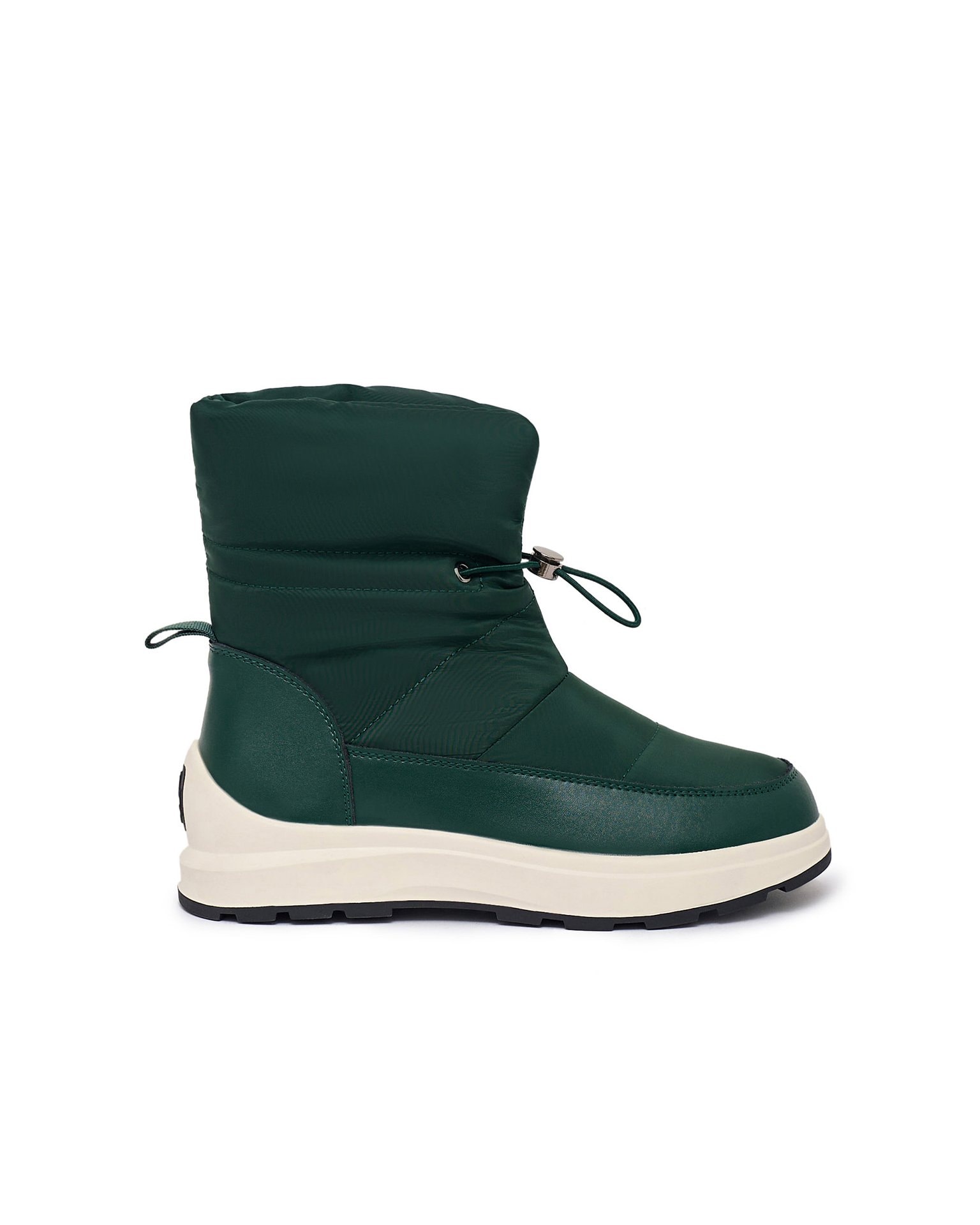 Puffer boots in dark green, Green. — photo 6