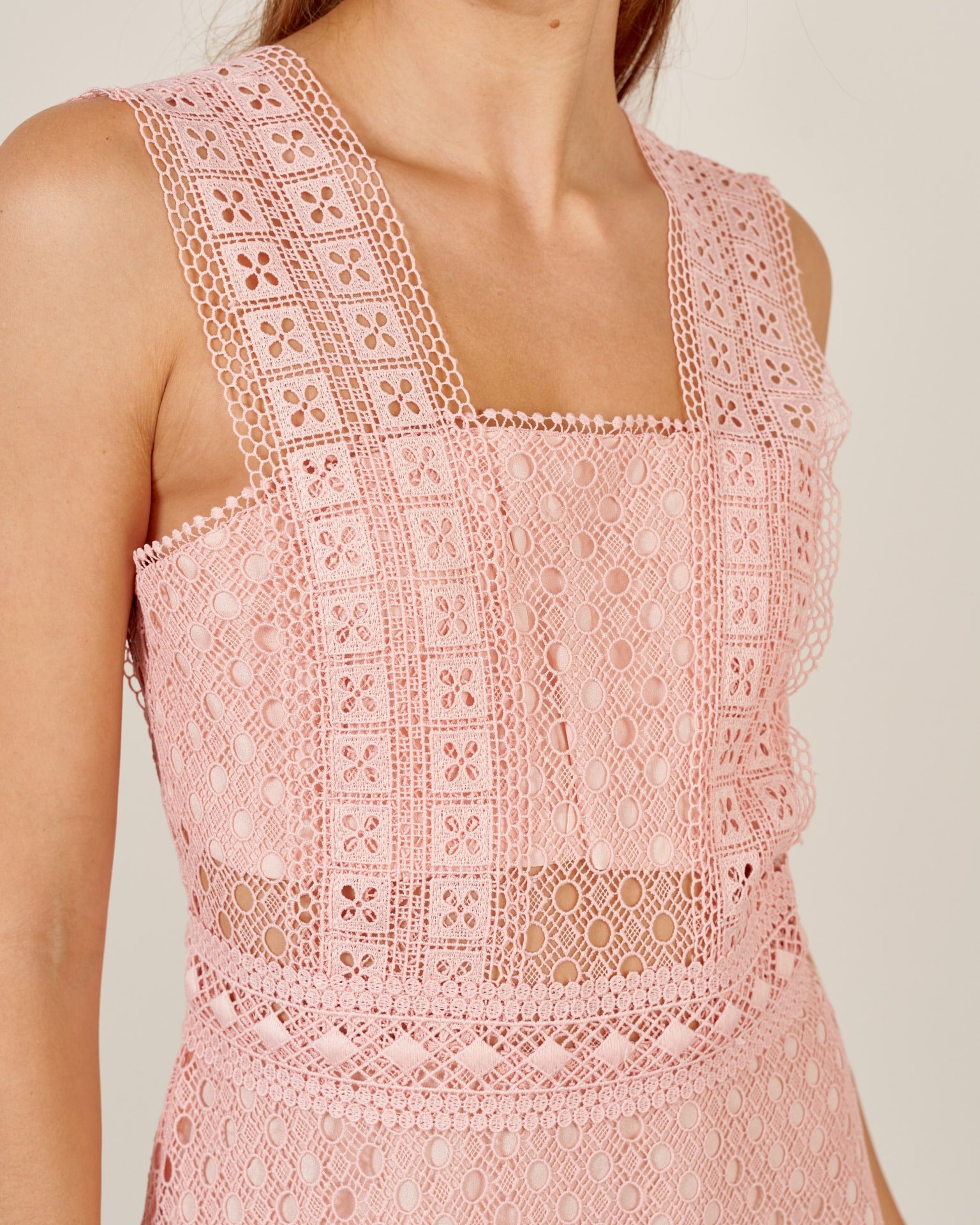Dress with wide straps, Pink — photo 5
