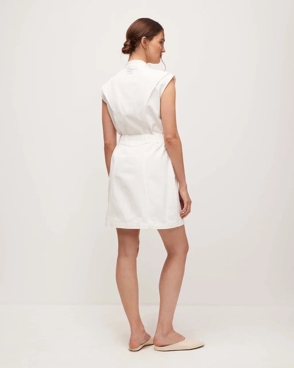 Denim dress, White — photo 4