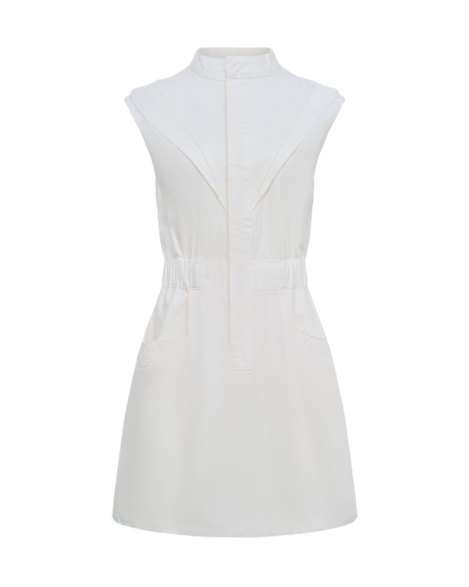 Denim dress, White — photo 6