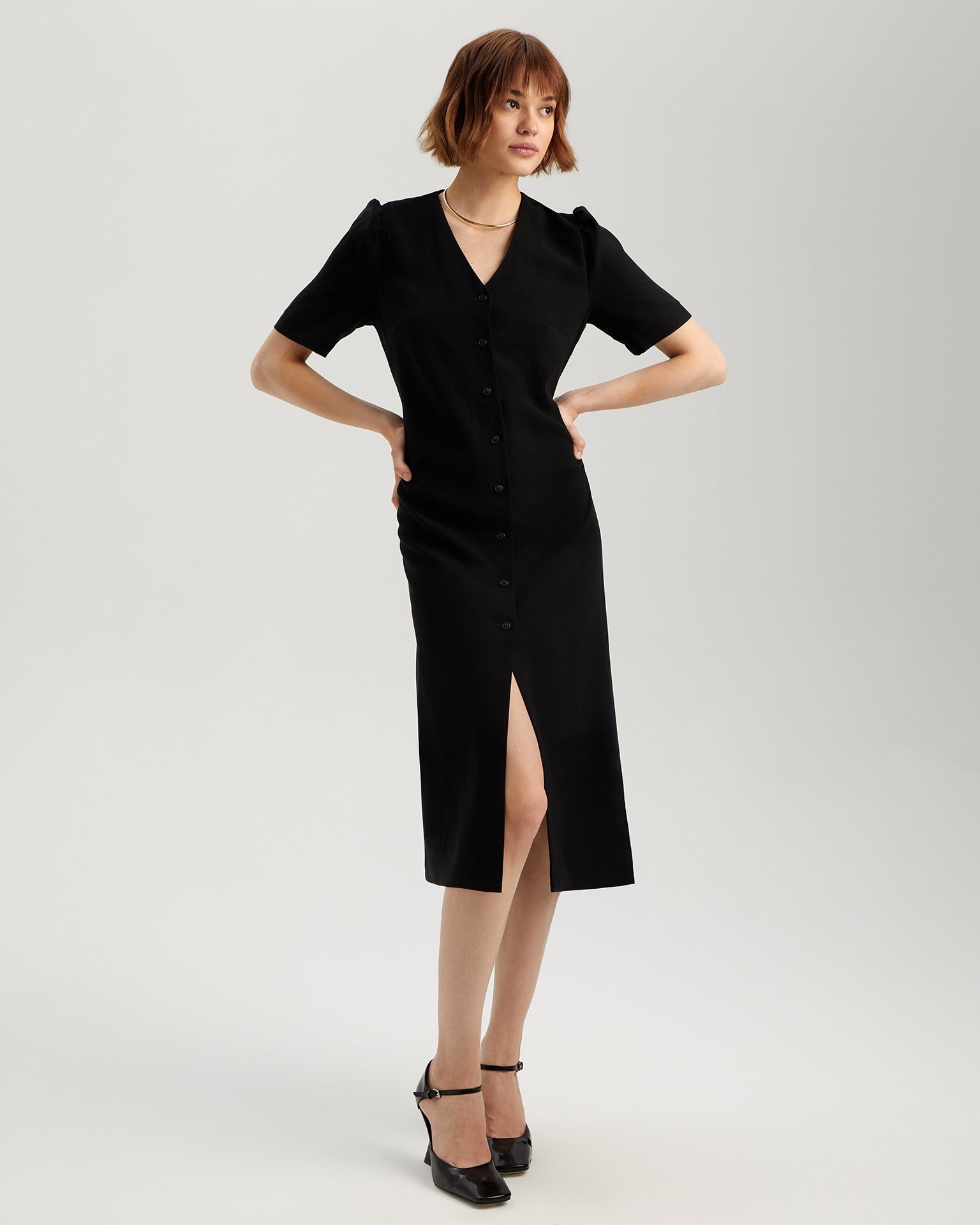 Robe Dress, Black — photo 3
