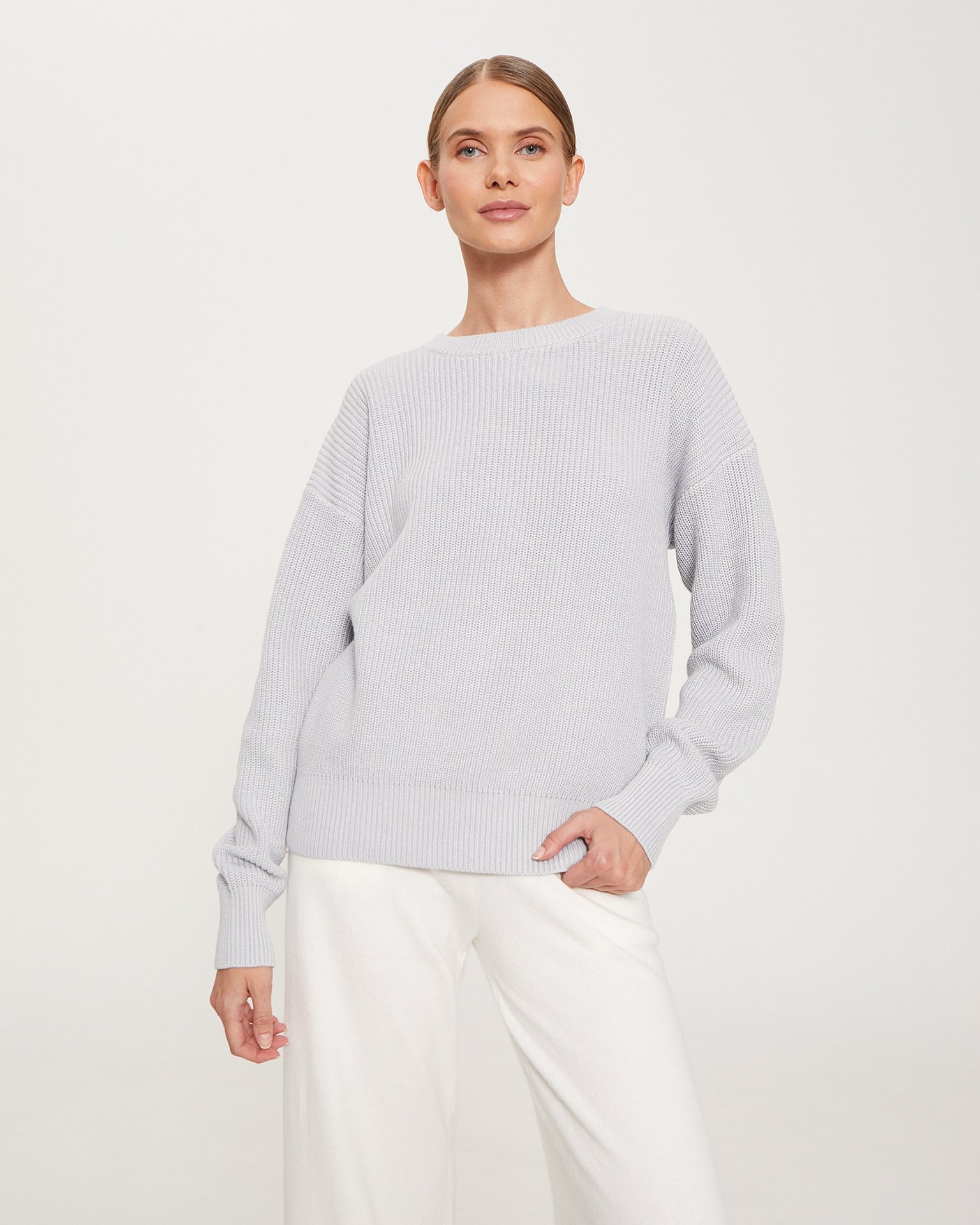 Relaxed-fit sweater, Grey — photo 5