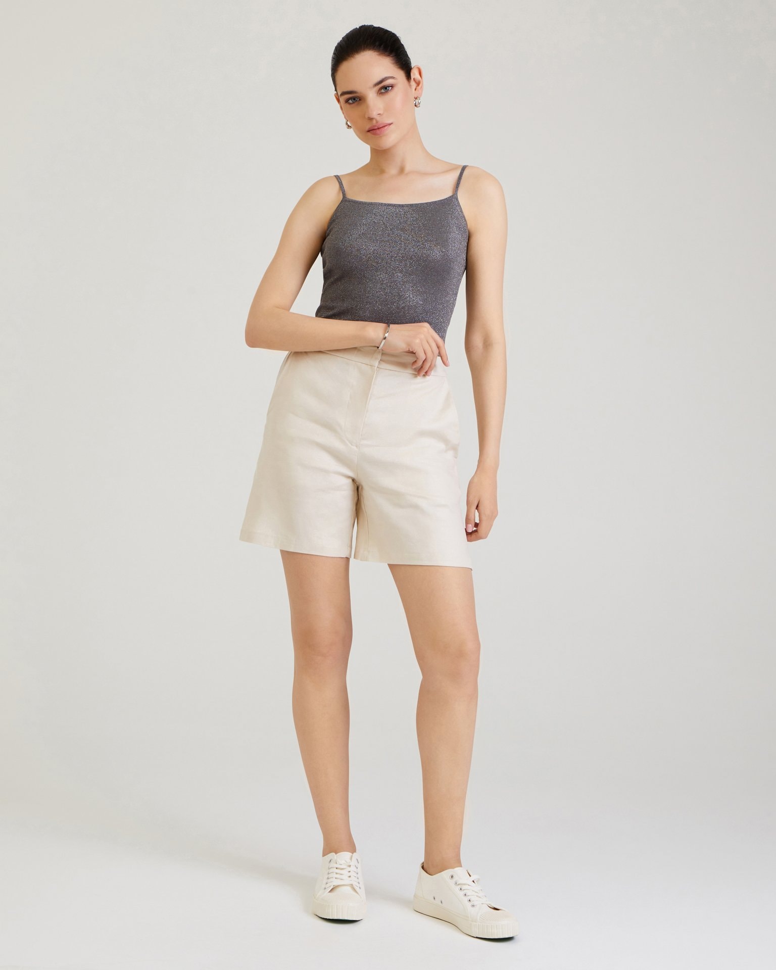 Lurex top, Grey — photo 3