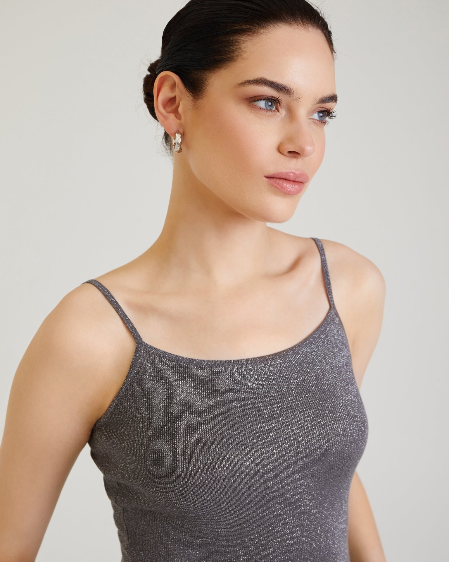 Lurex top, Grey — photo 2