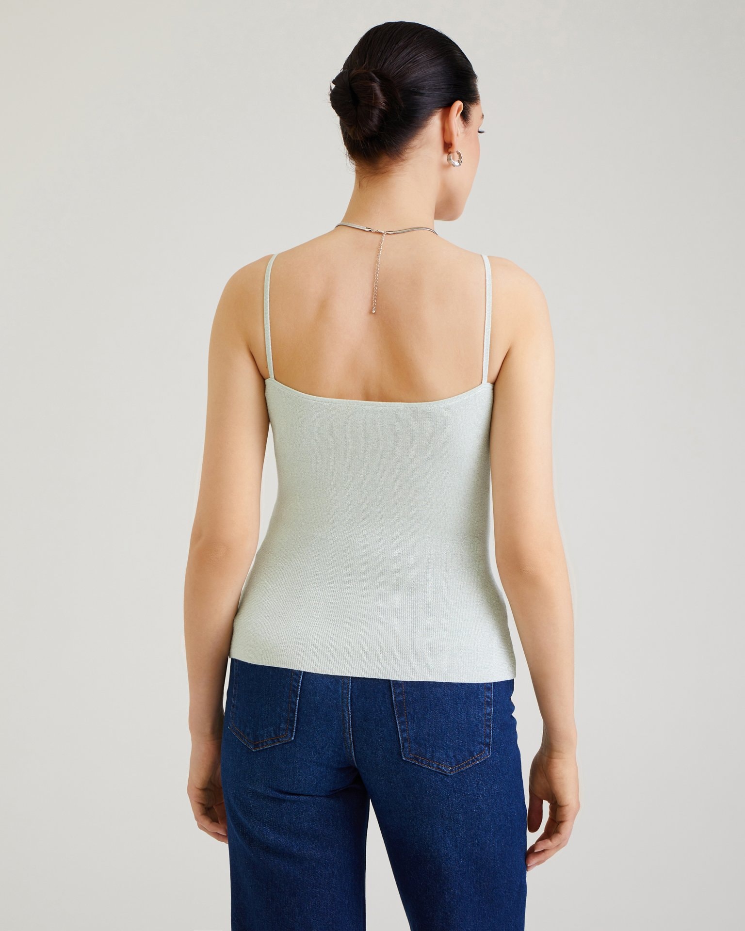 Straight-cut top, Mint — photo 4