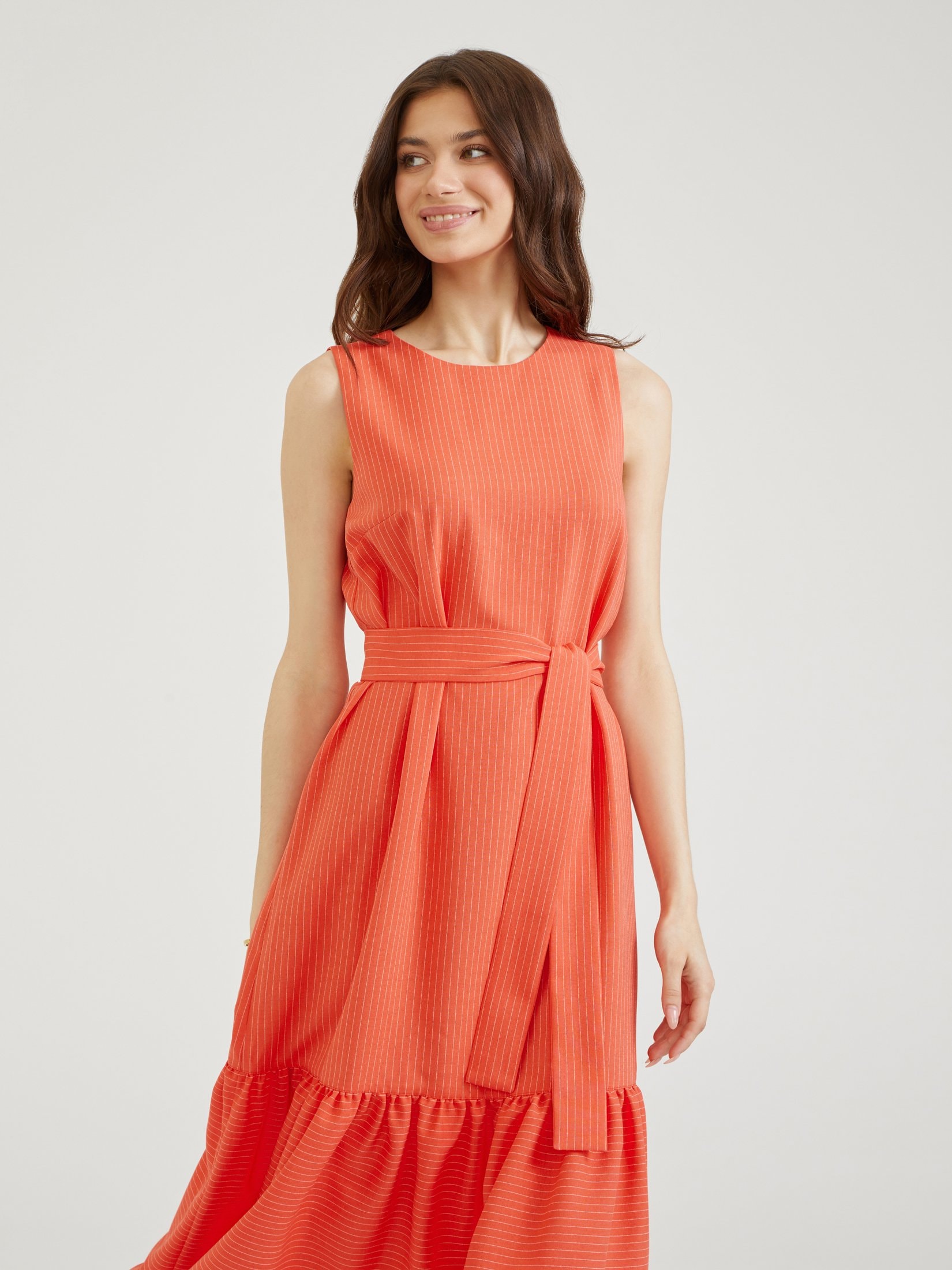 Tiered Sundress, Orange — photo 5