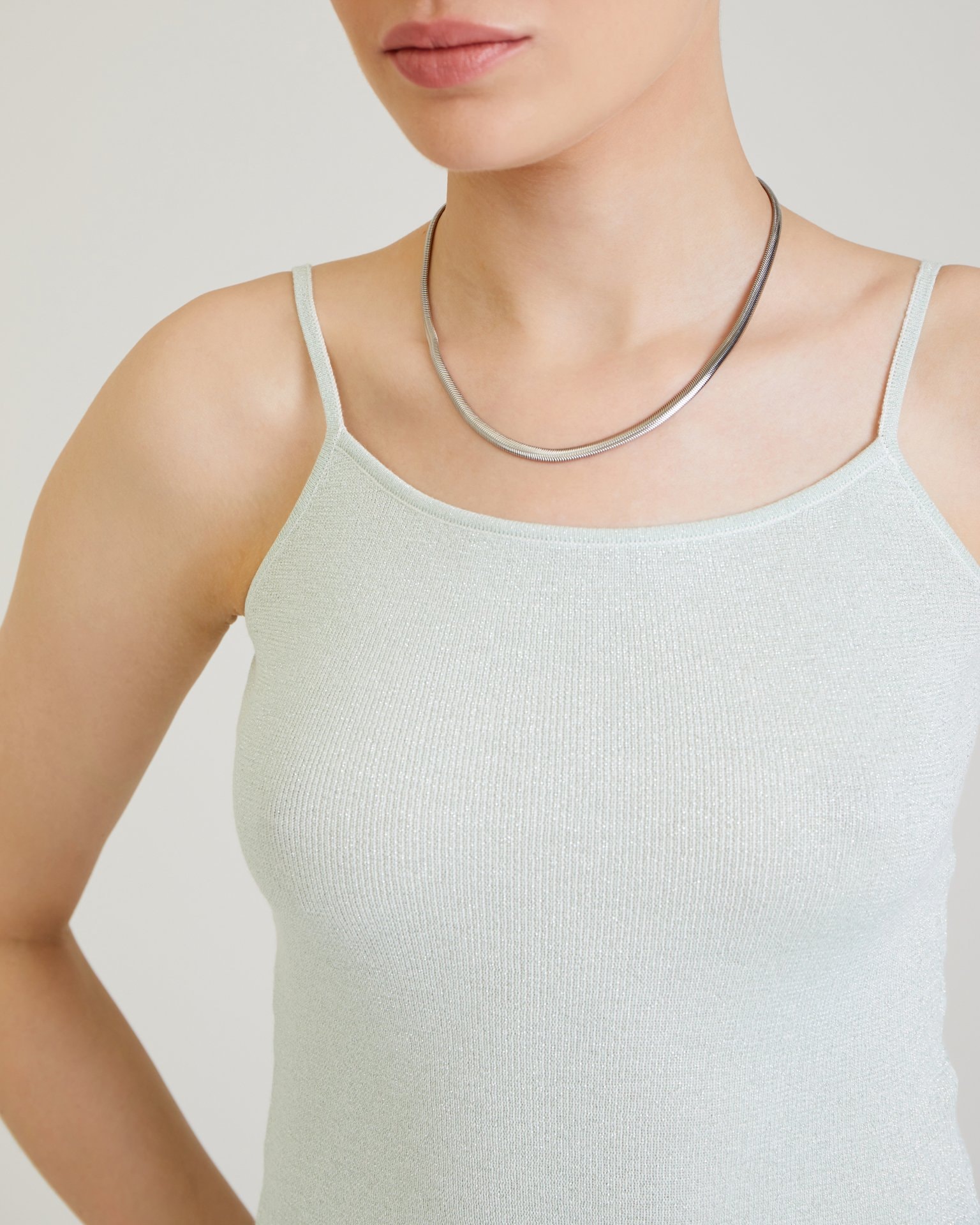 Straight-cut top, Mint — photo 7