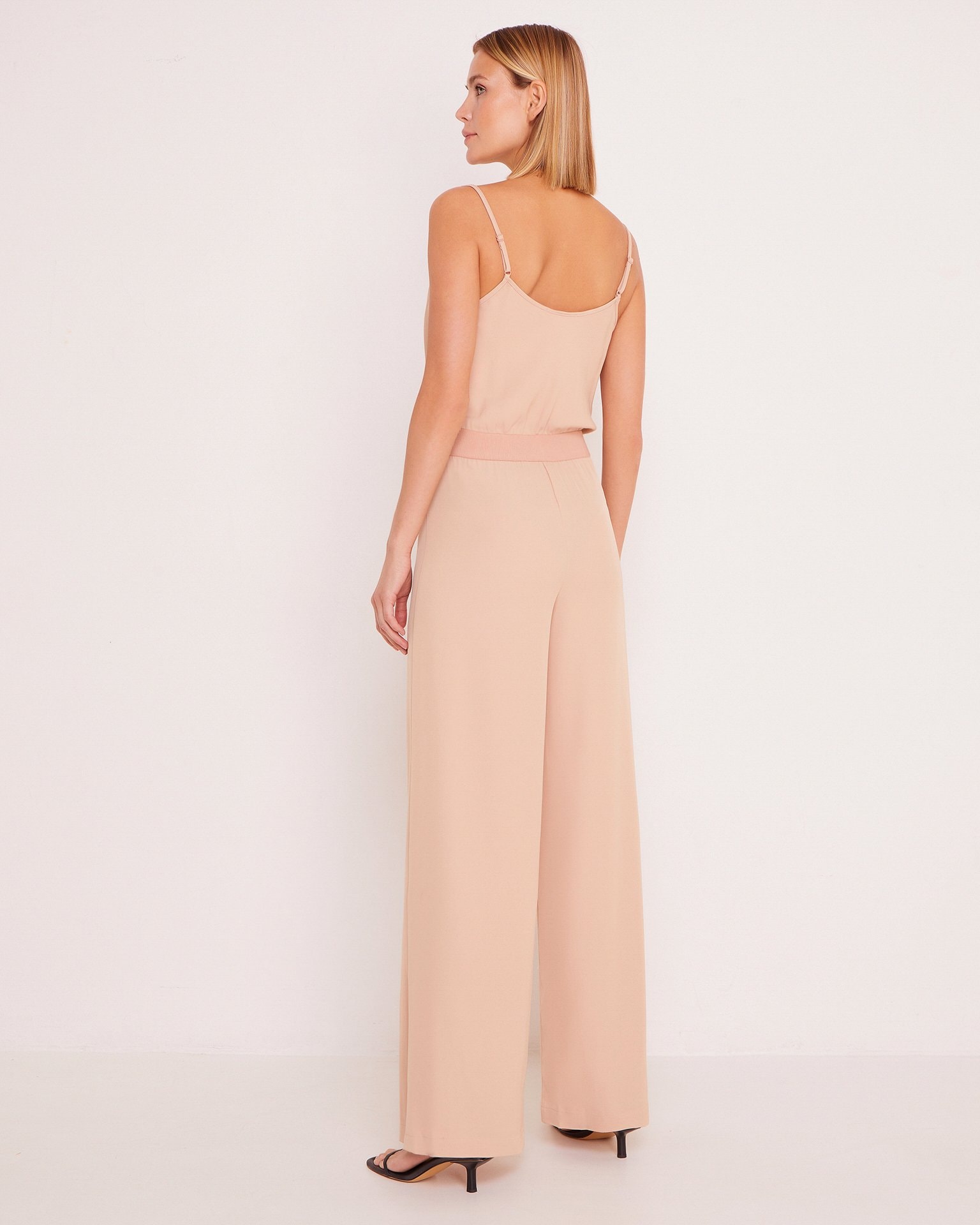 Loose-fit jumpsuit, Powder — photo 4