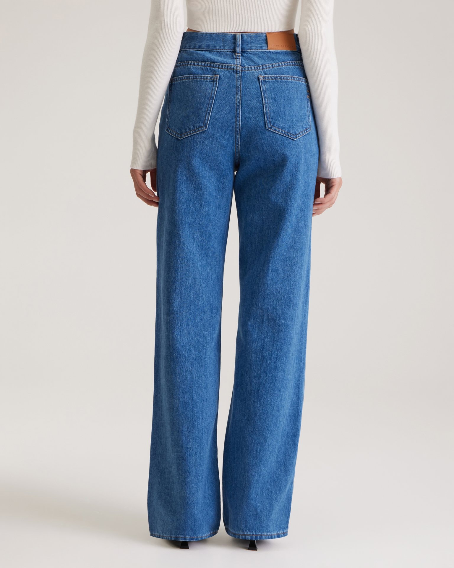 Wide-leg jeans, Blue — photo 9