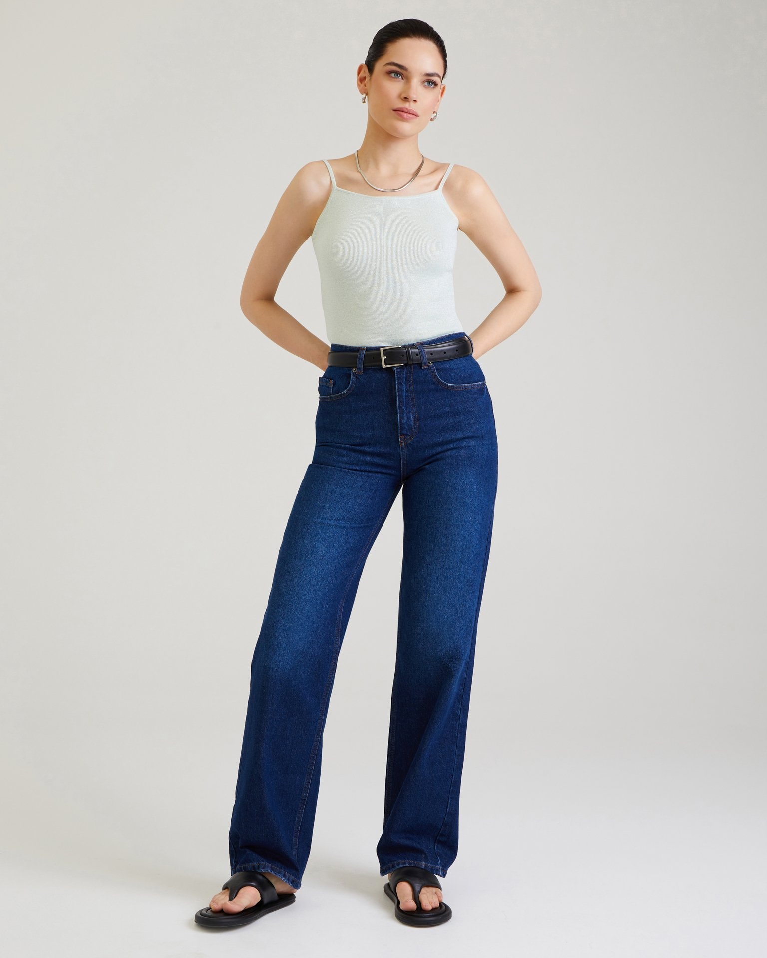 Straight-cut top, Mint — photo 3