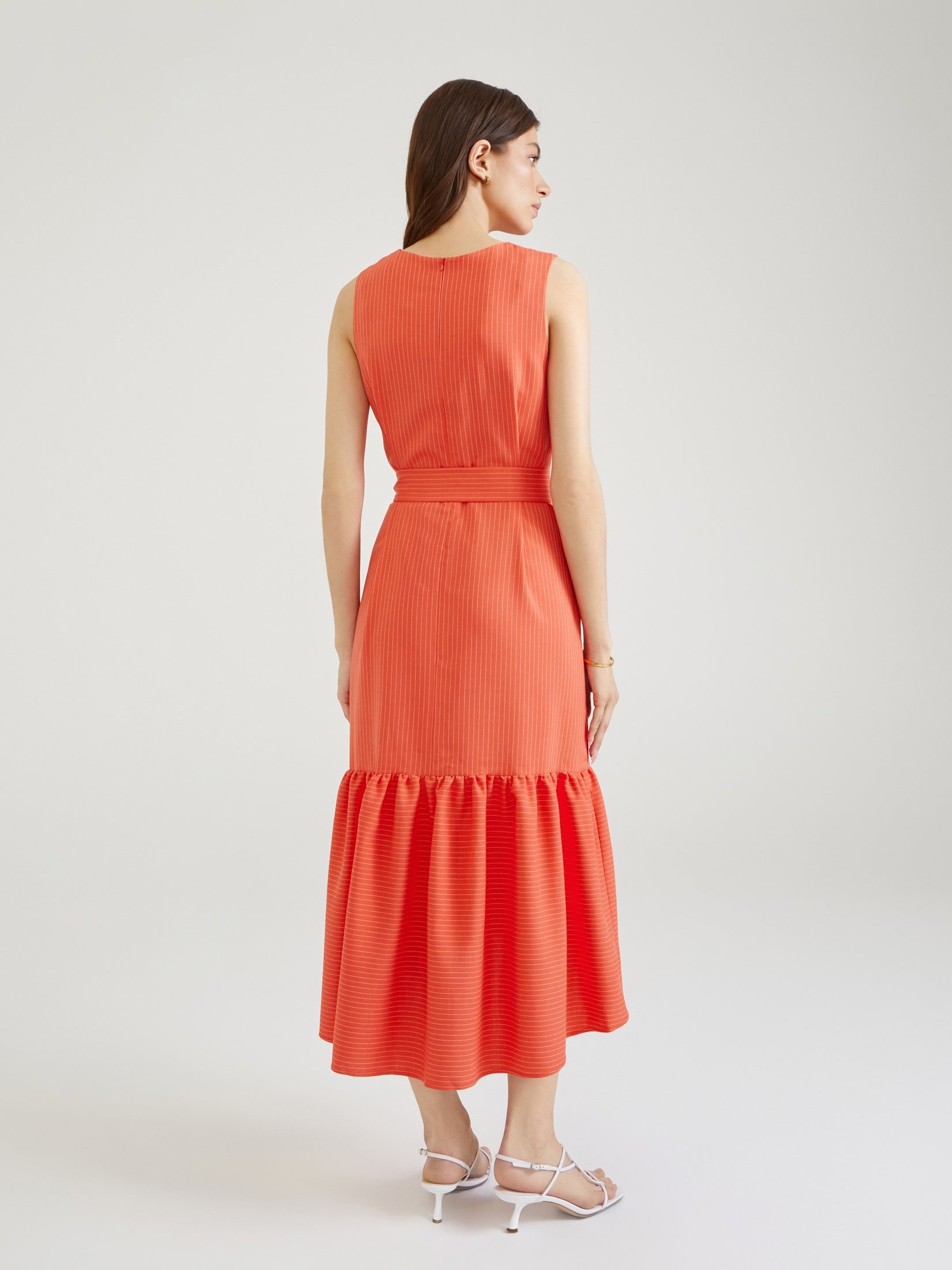 Tiered Sundress, Orange — photo 3
