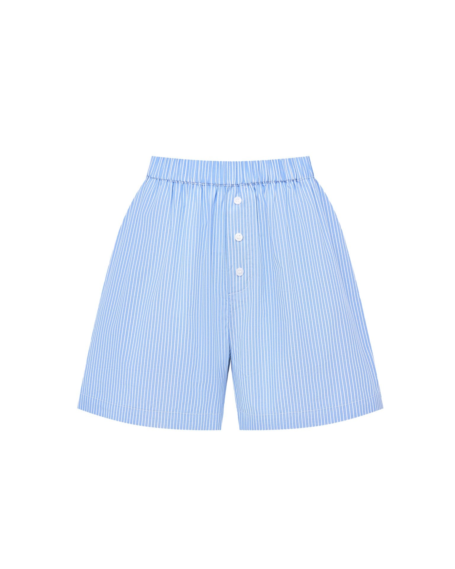 Straight-leg shorts, Powder Blue — photo 3