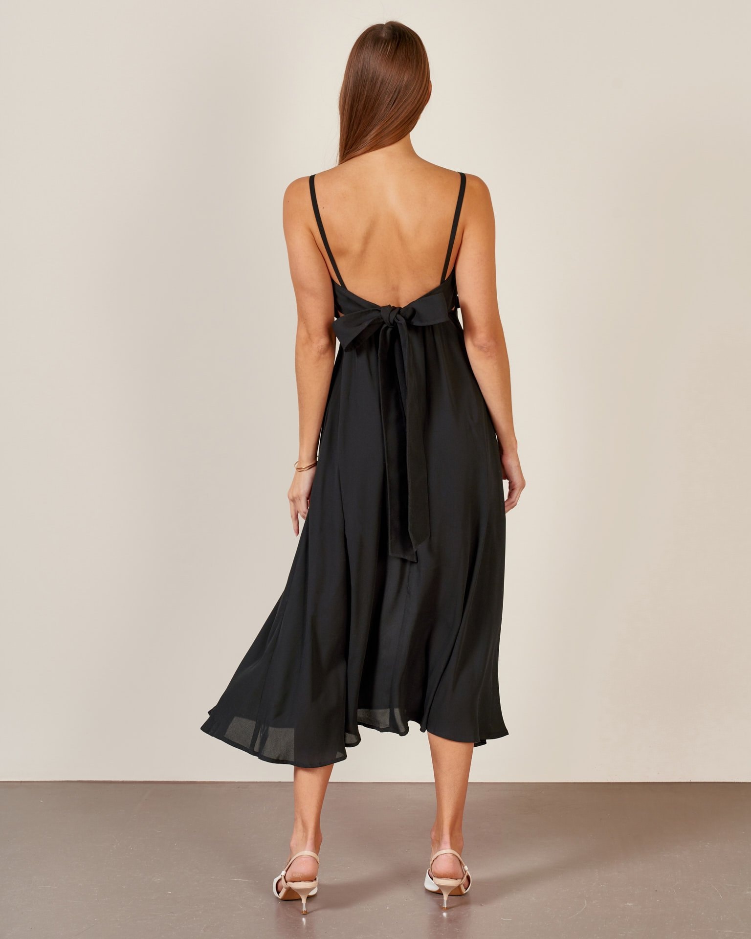 Slip-style dress, Black — photo 3