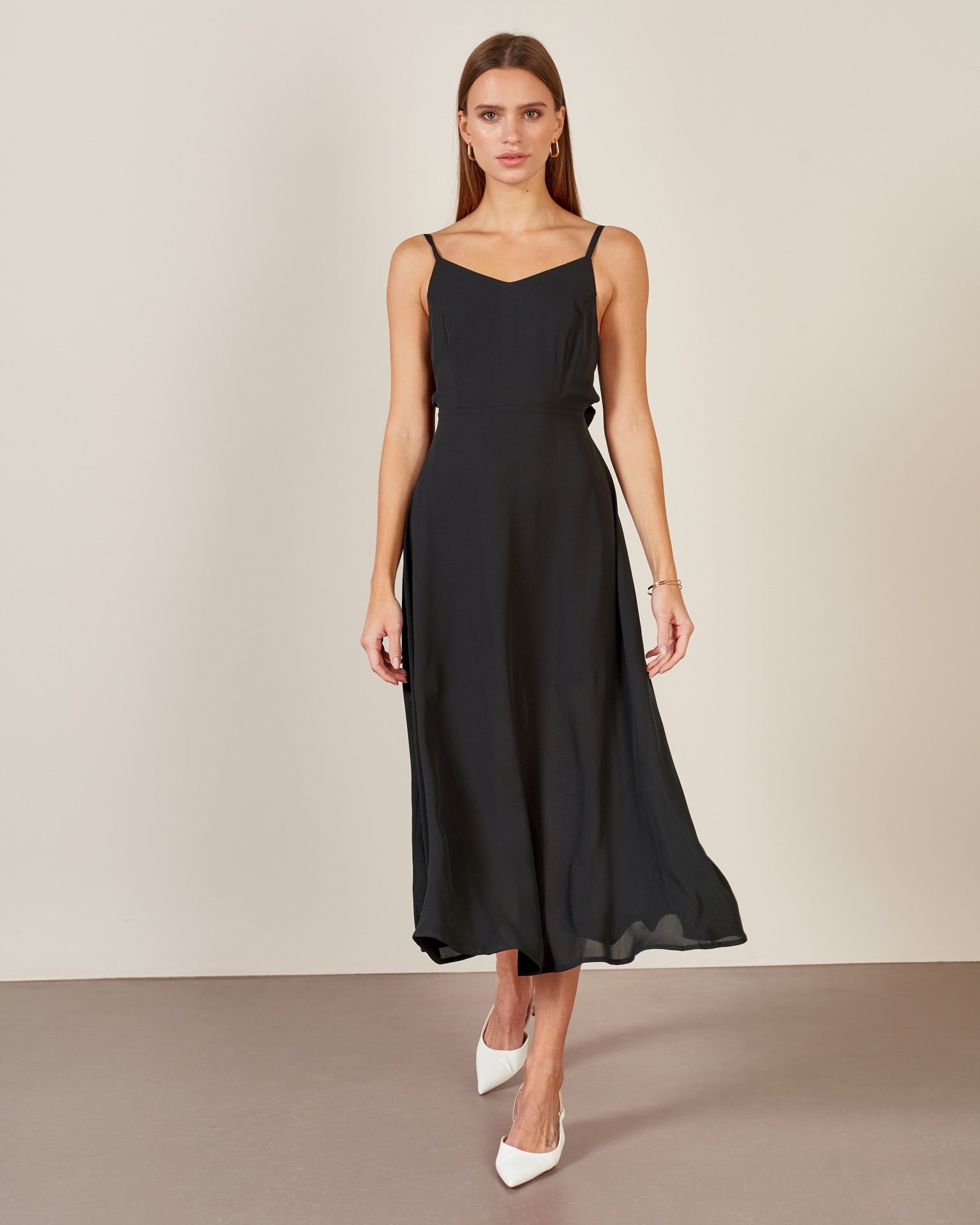 Slip-style dress, Black — photo 2