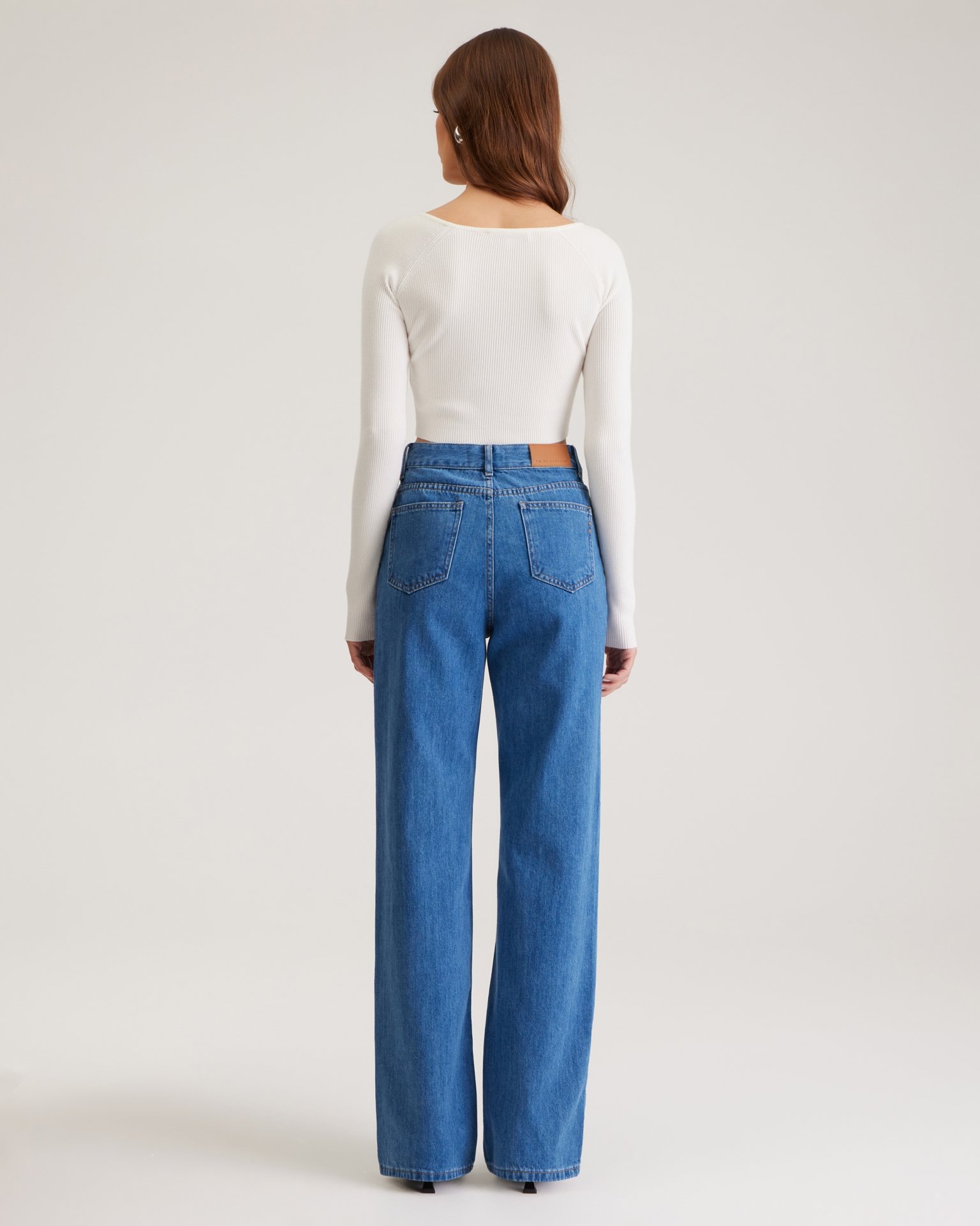 Wide-leg jeans, Blue — photo 5