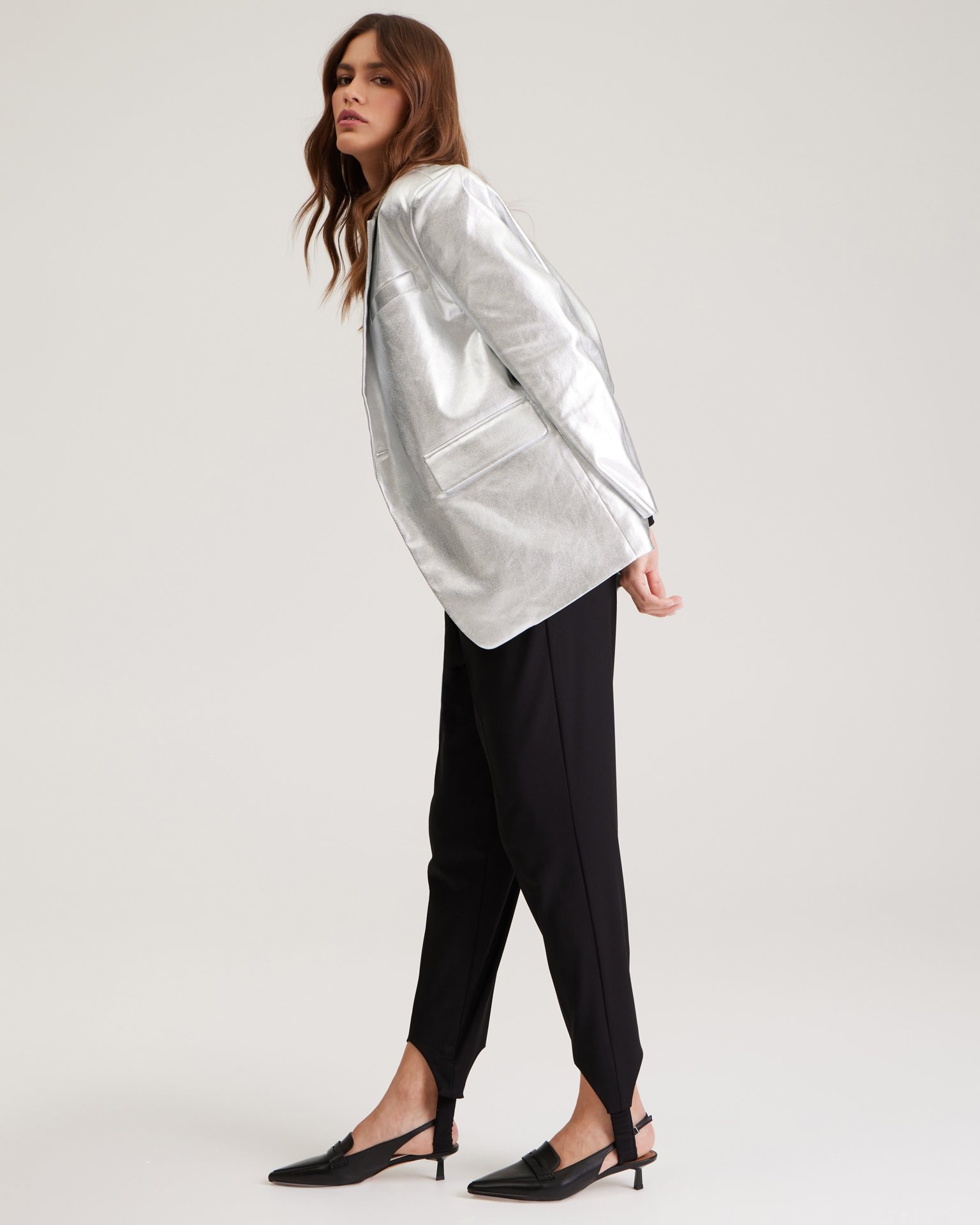 Black Trousers with Stirrups, Black