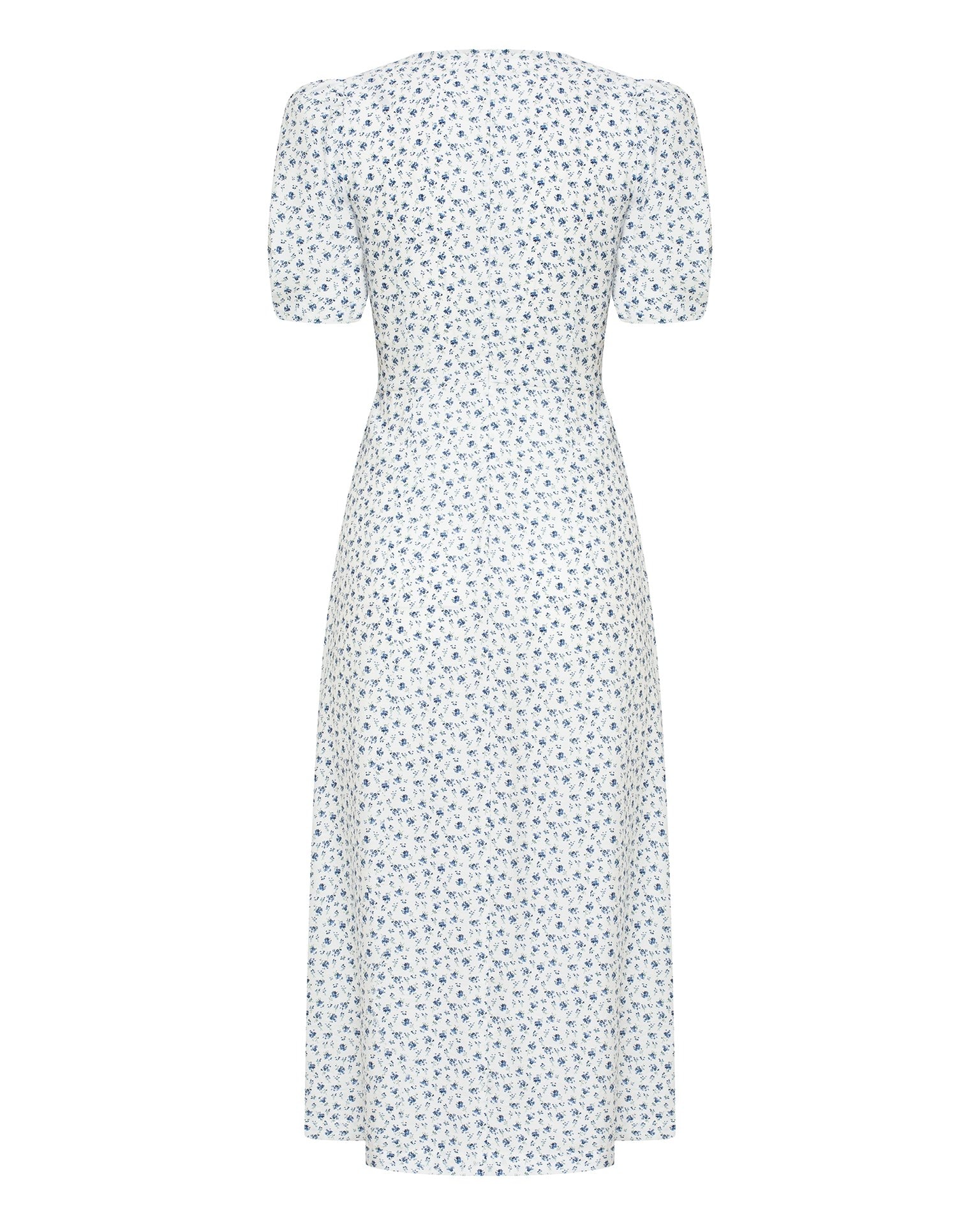 Dress with a slit, White — photo 7