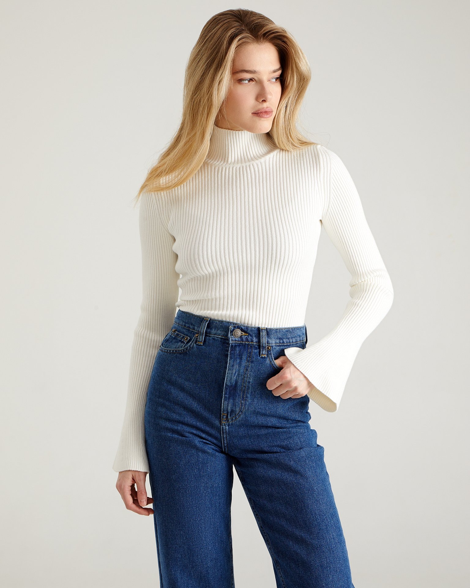Straight-leg jeans in blue, Blue — photo 3
