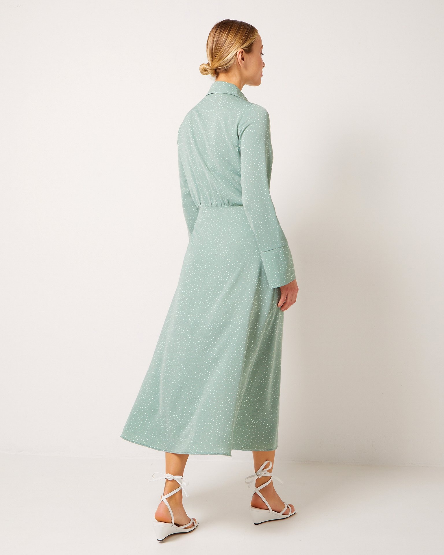 Wrap dress, Light Green — photo 4