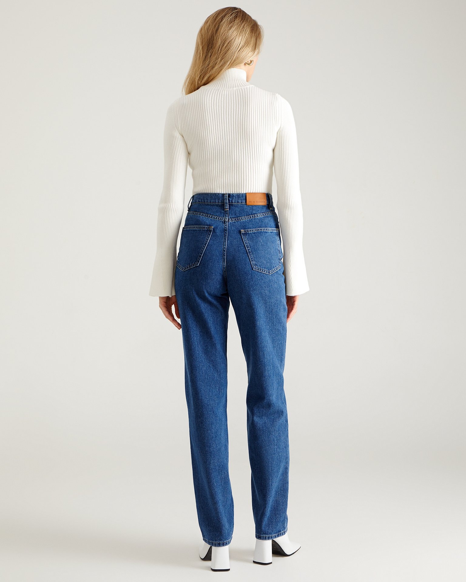 Straight-leg jeans in blue, Blue — photo 2