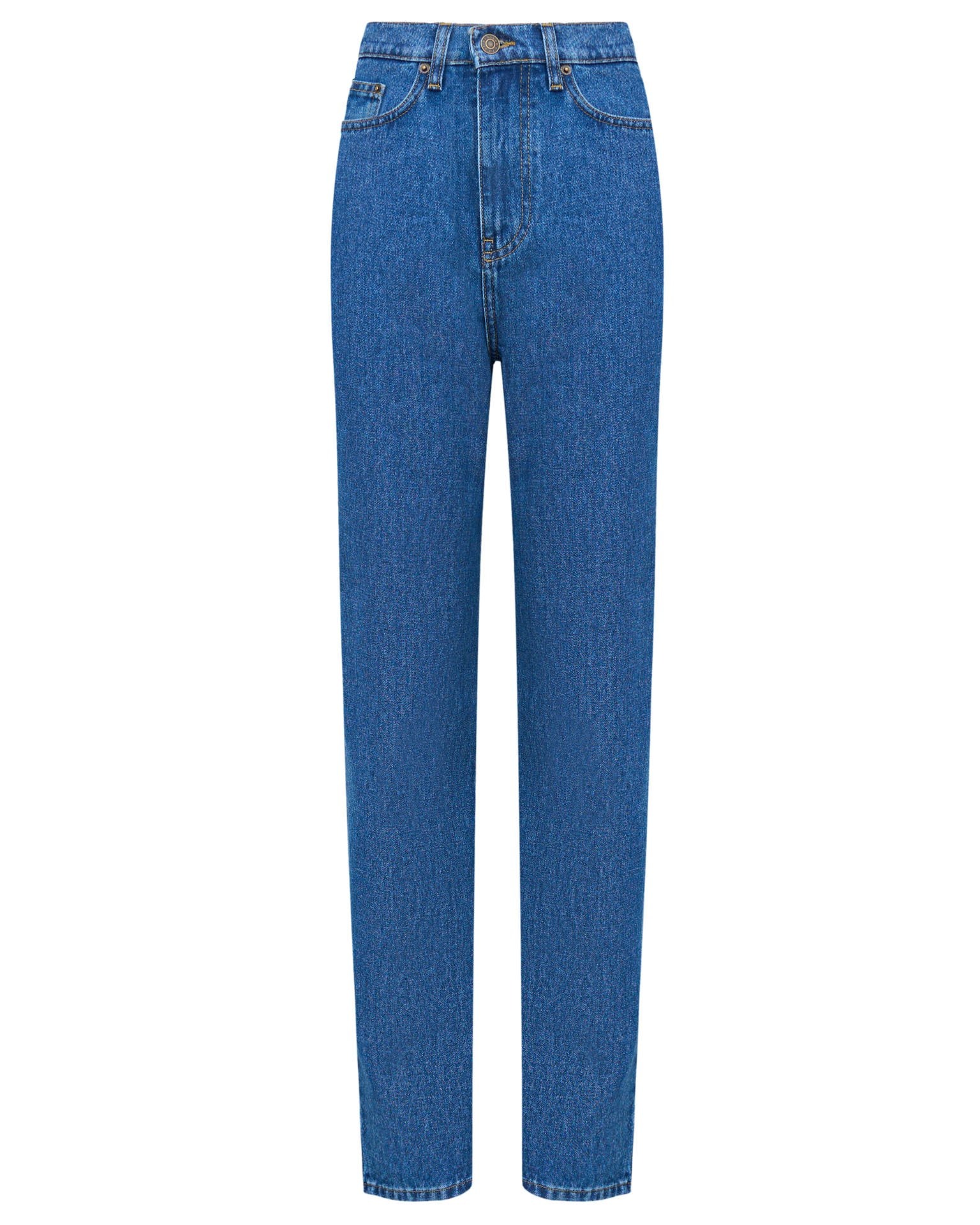 Straight-leg jeans in blue, Blue — photo 8