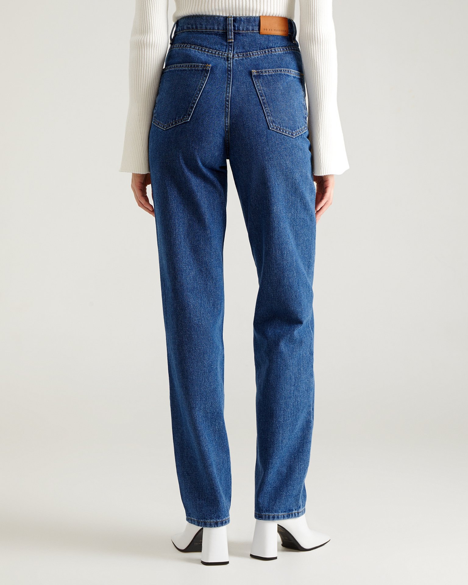 Straight-leg jeans in blue, Blue — photo 6