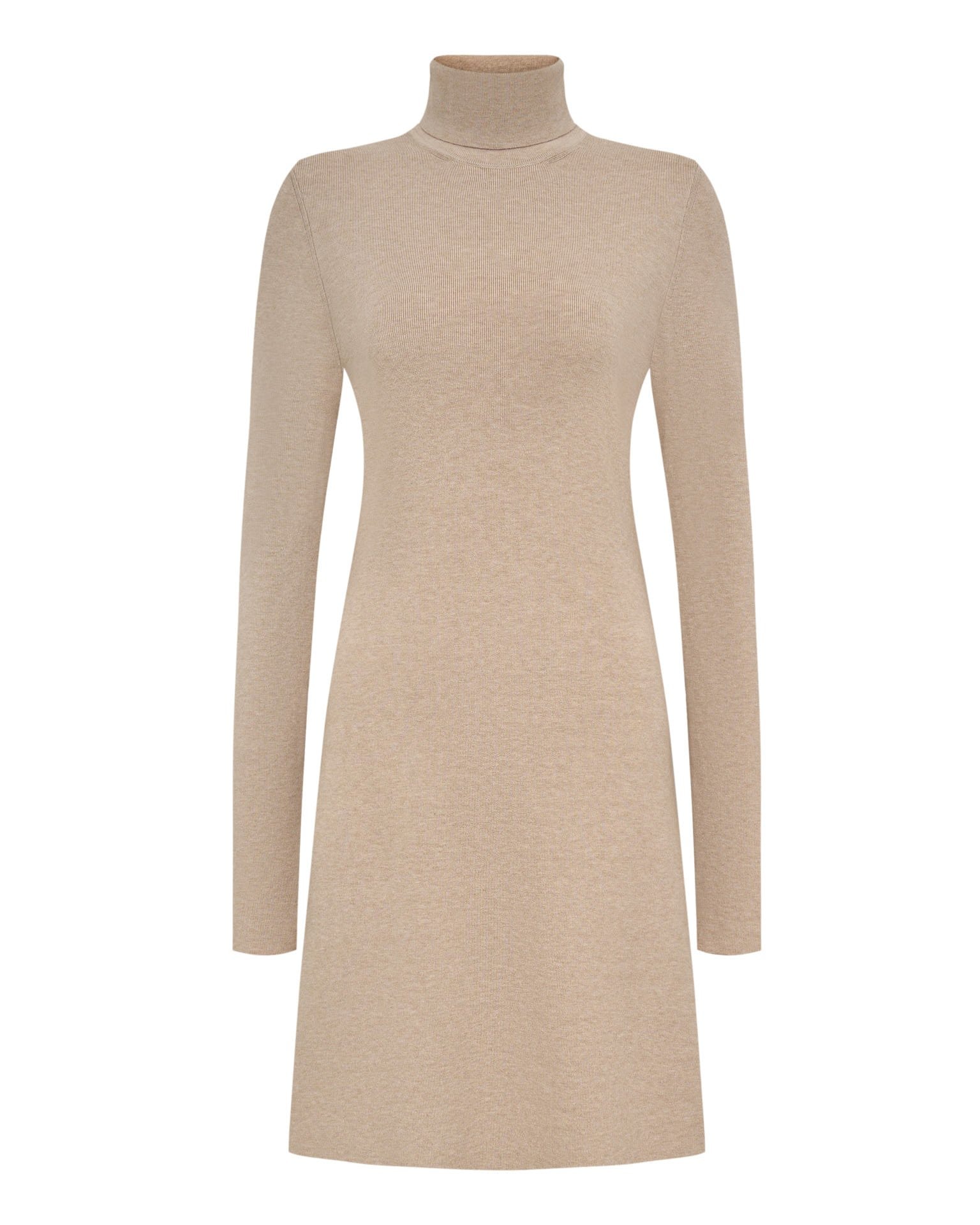 Essential knit dress, Beige. — photo 6
