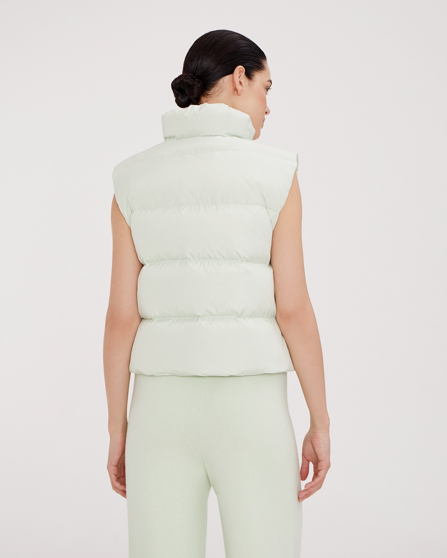 Zip-up vest, Mint — photo 4