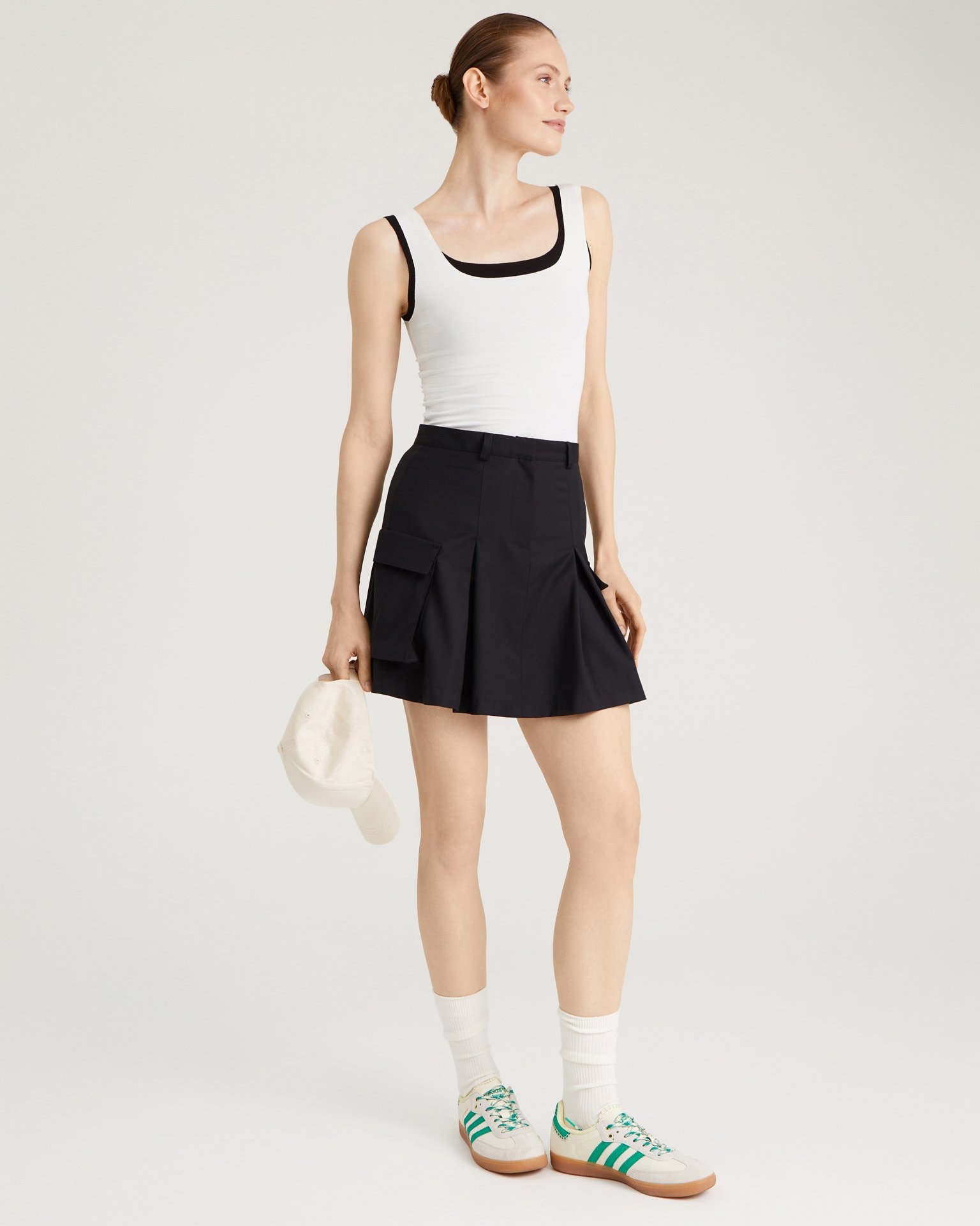 Skirt with Pockets, Black