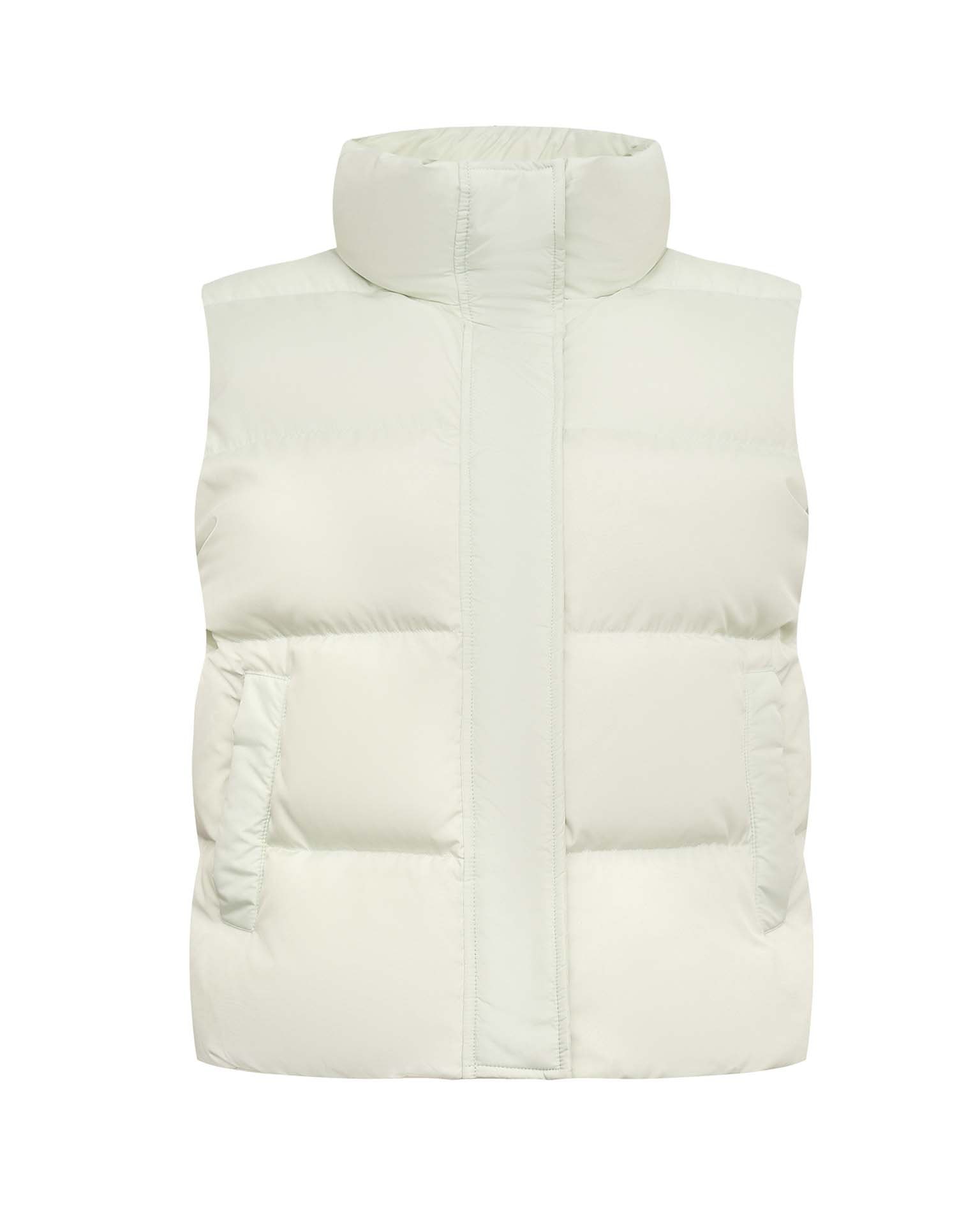 Zip-up vest, Mint — photo 8