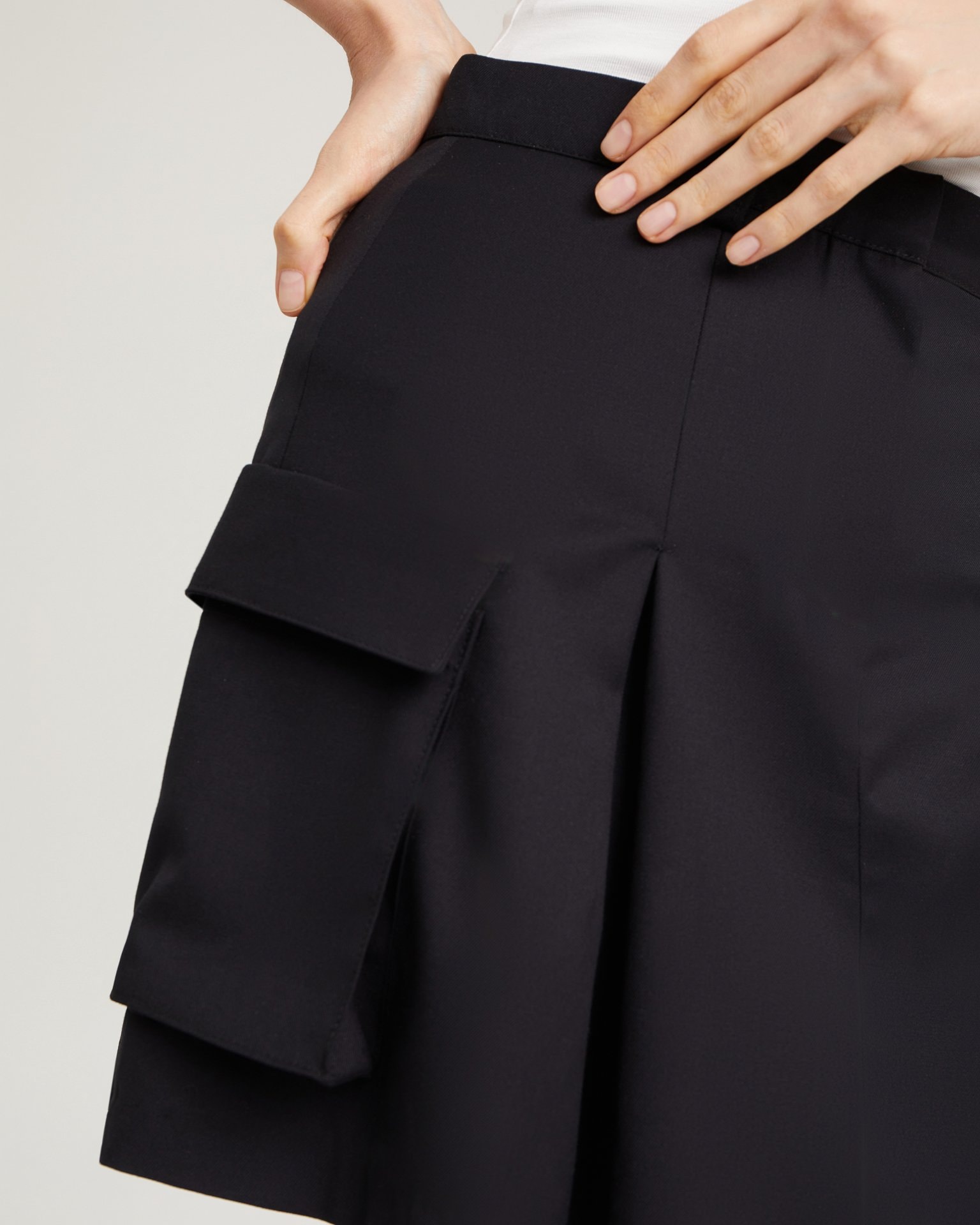 Skirt with Pockets, Black — photo 11