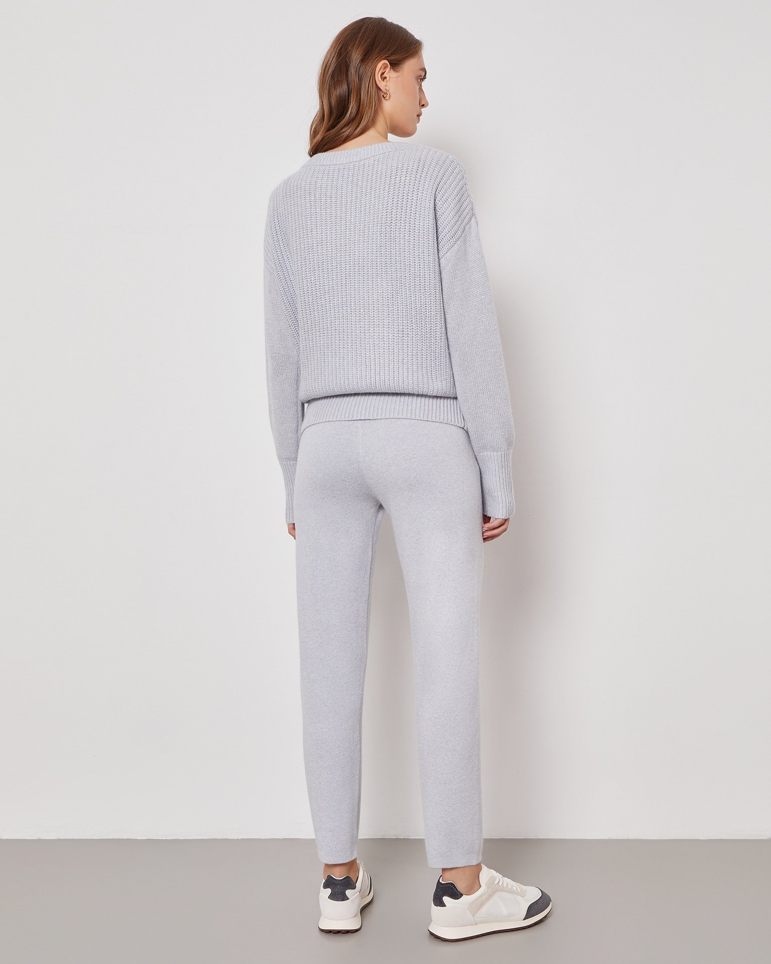 Oversized Knitted Suit, Blue — photo 4