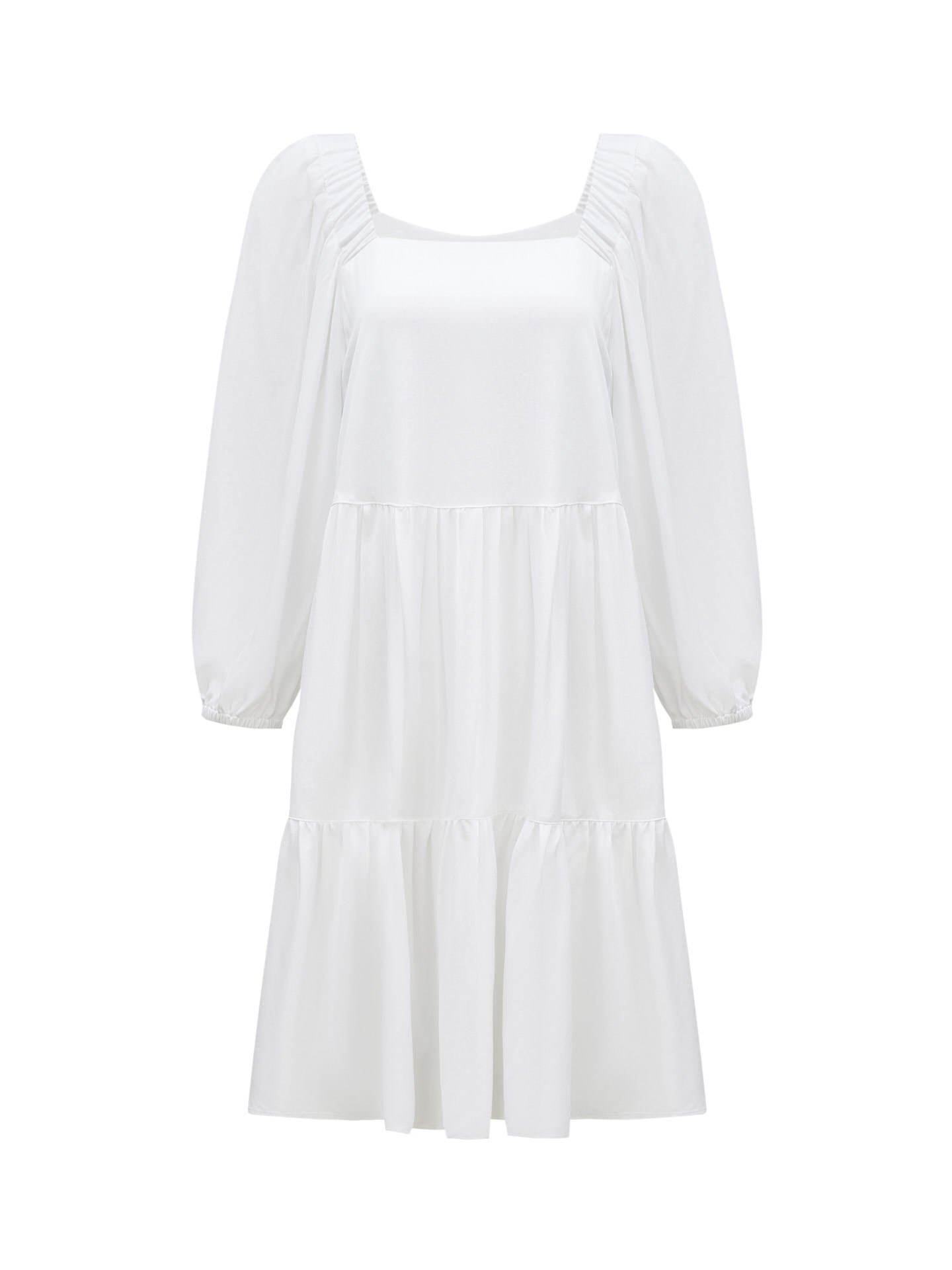 Relaxed-fit dress, White — photo 7