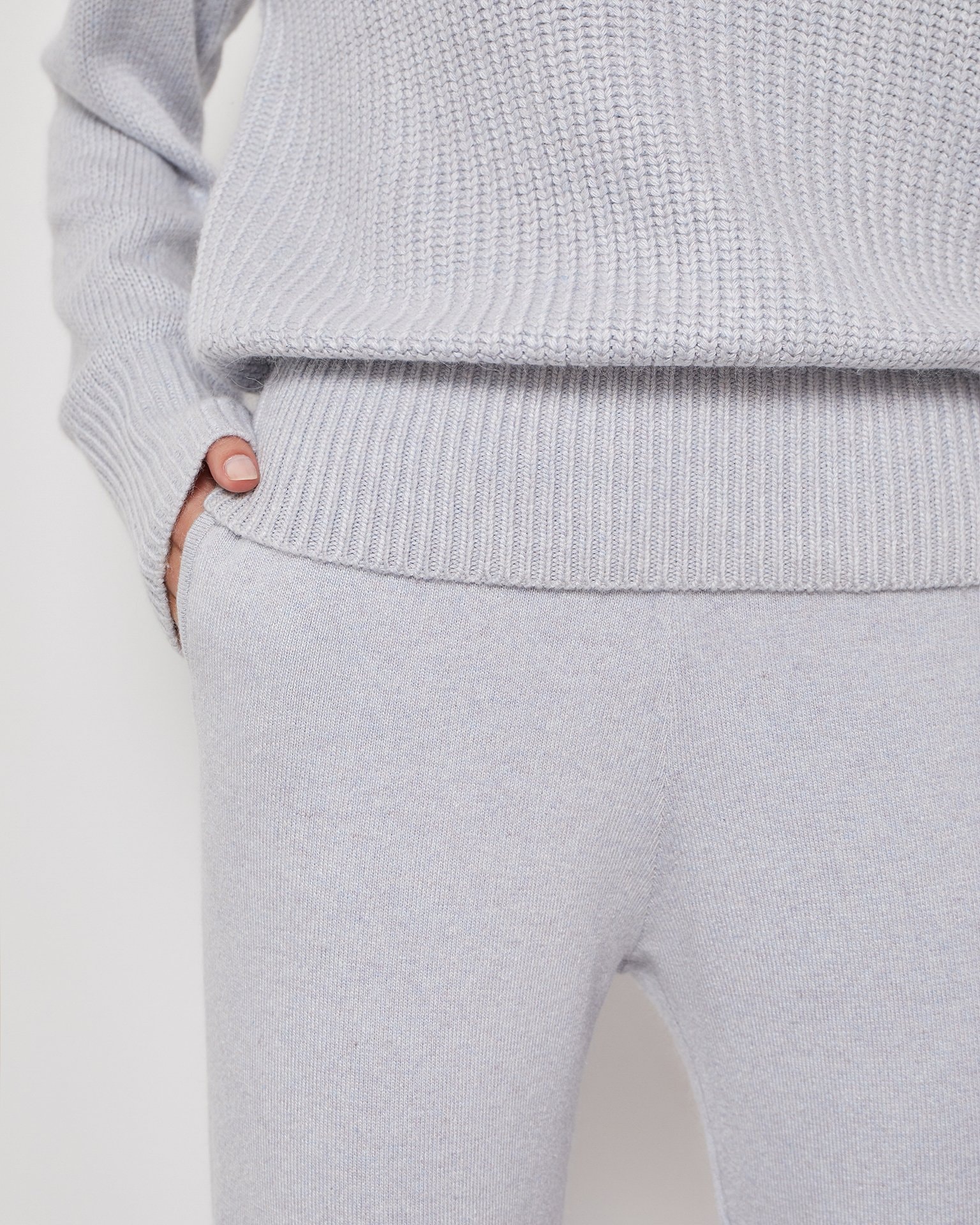 Oversized Knitted Suit, Blue — photo 6