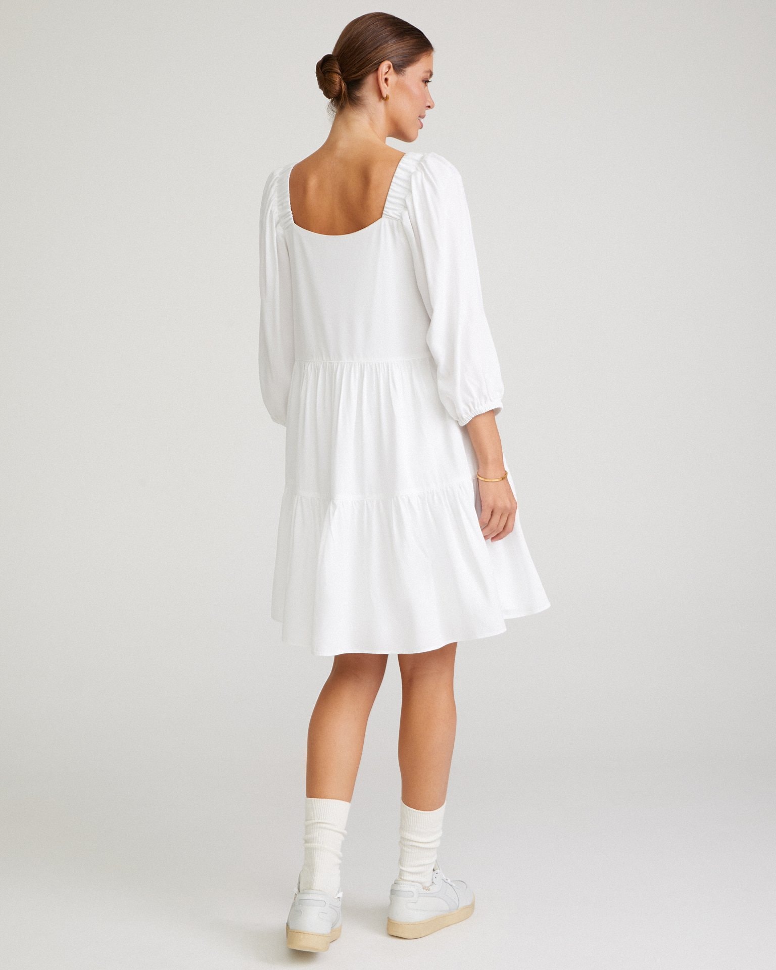 Relaxed-fit dress, White — photo 3