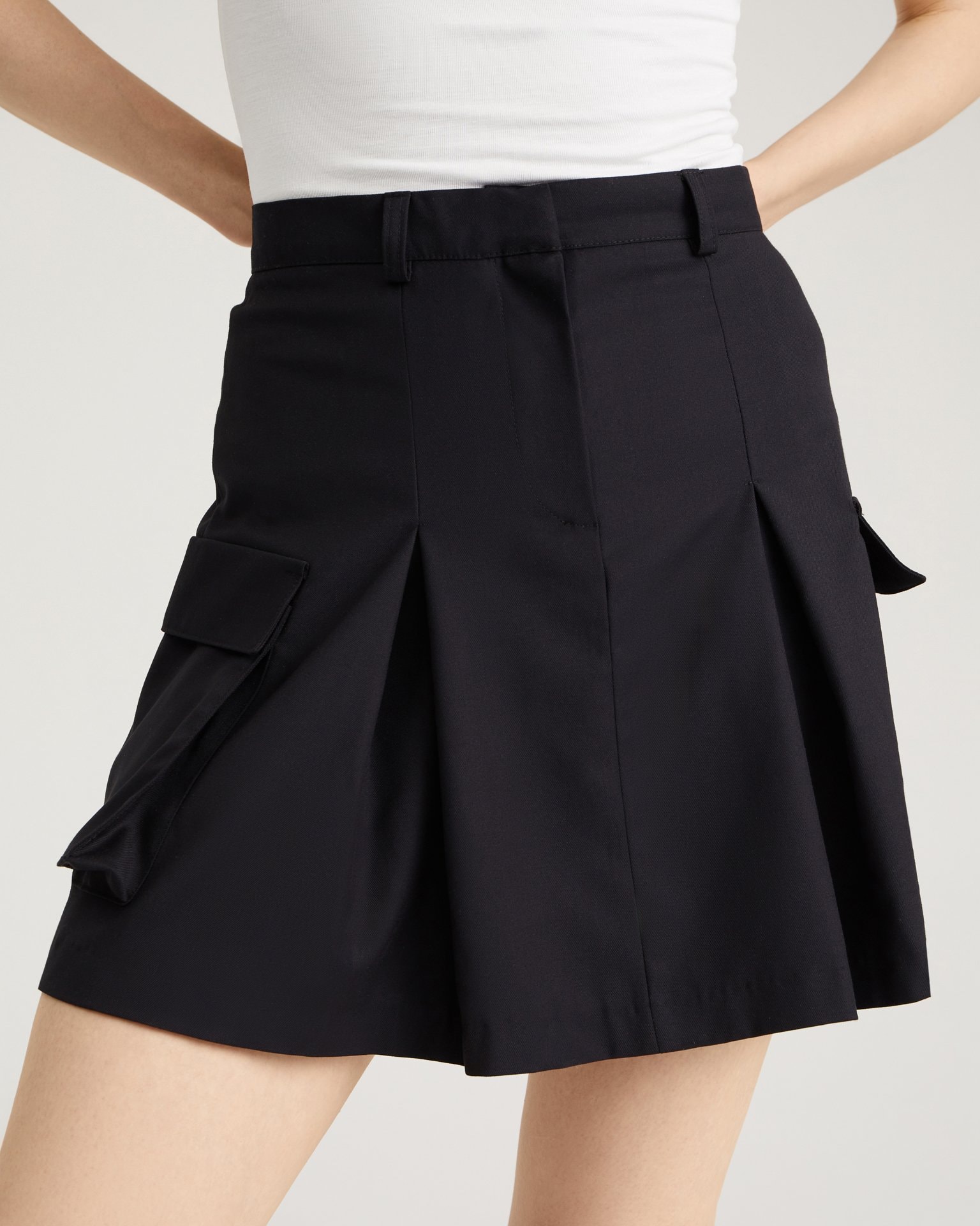Skirt with Pockets, Black — photo 9