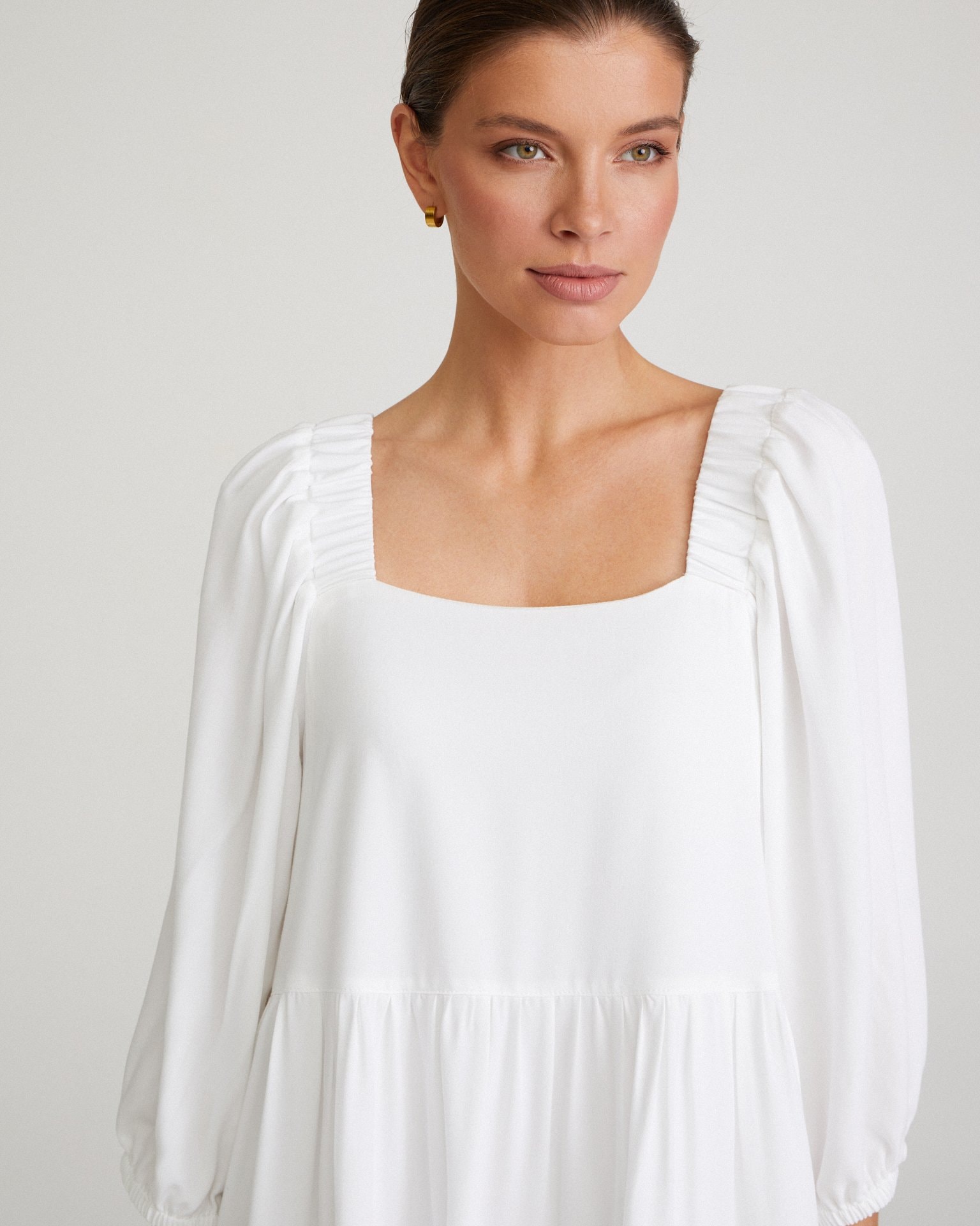 Relaxed-fit dress, White — photo 5