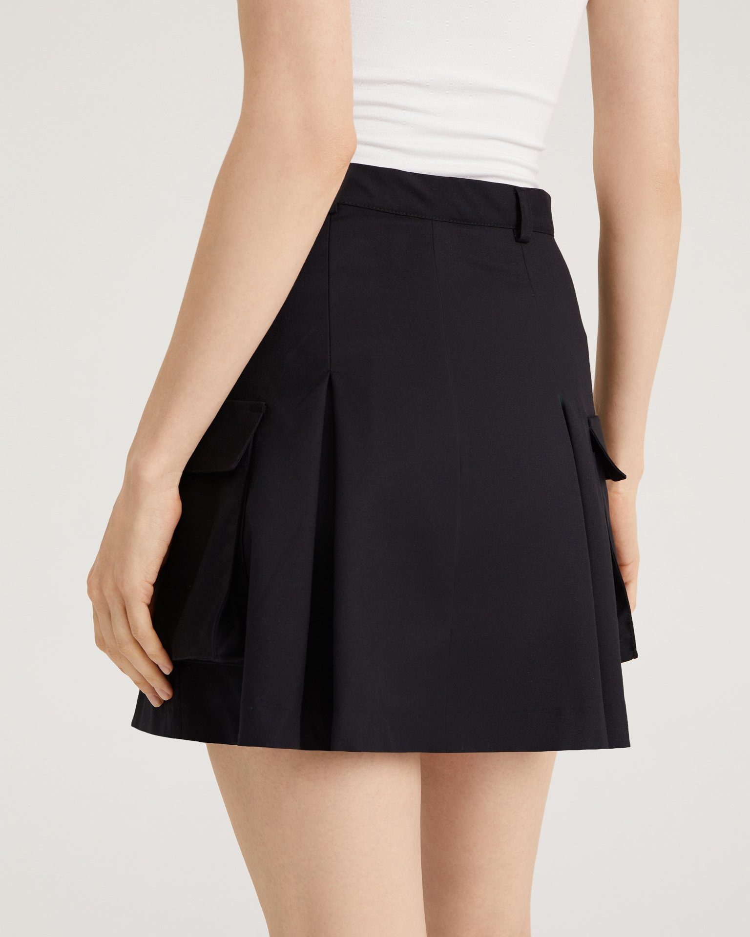 Skirt with Pockets, Black — photo 10