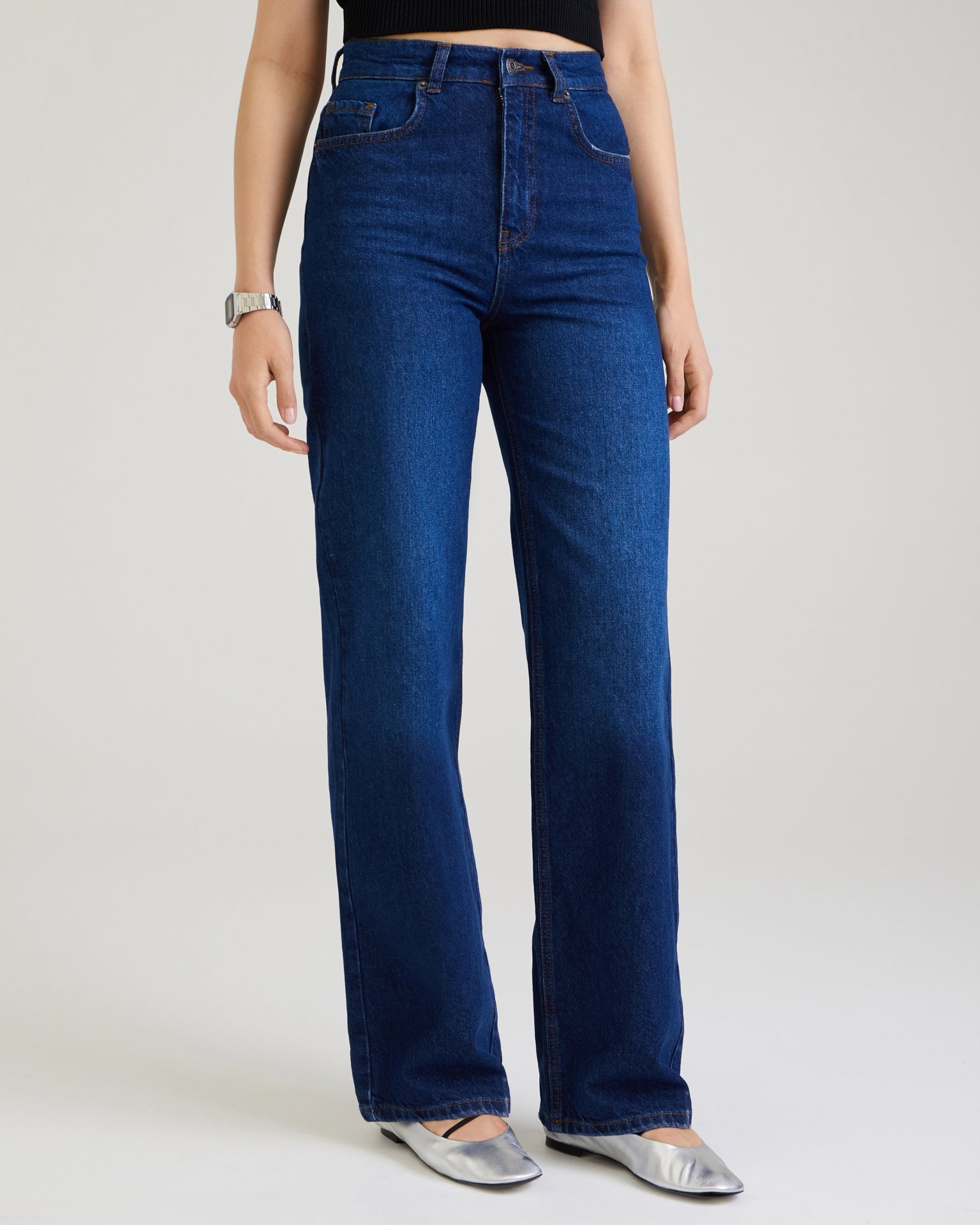 Navy blue jeans, Blue — photo 6